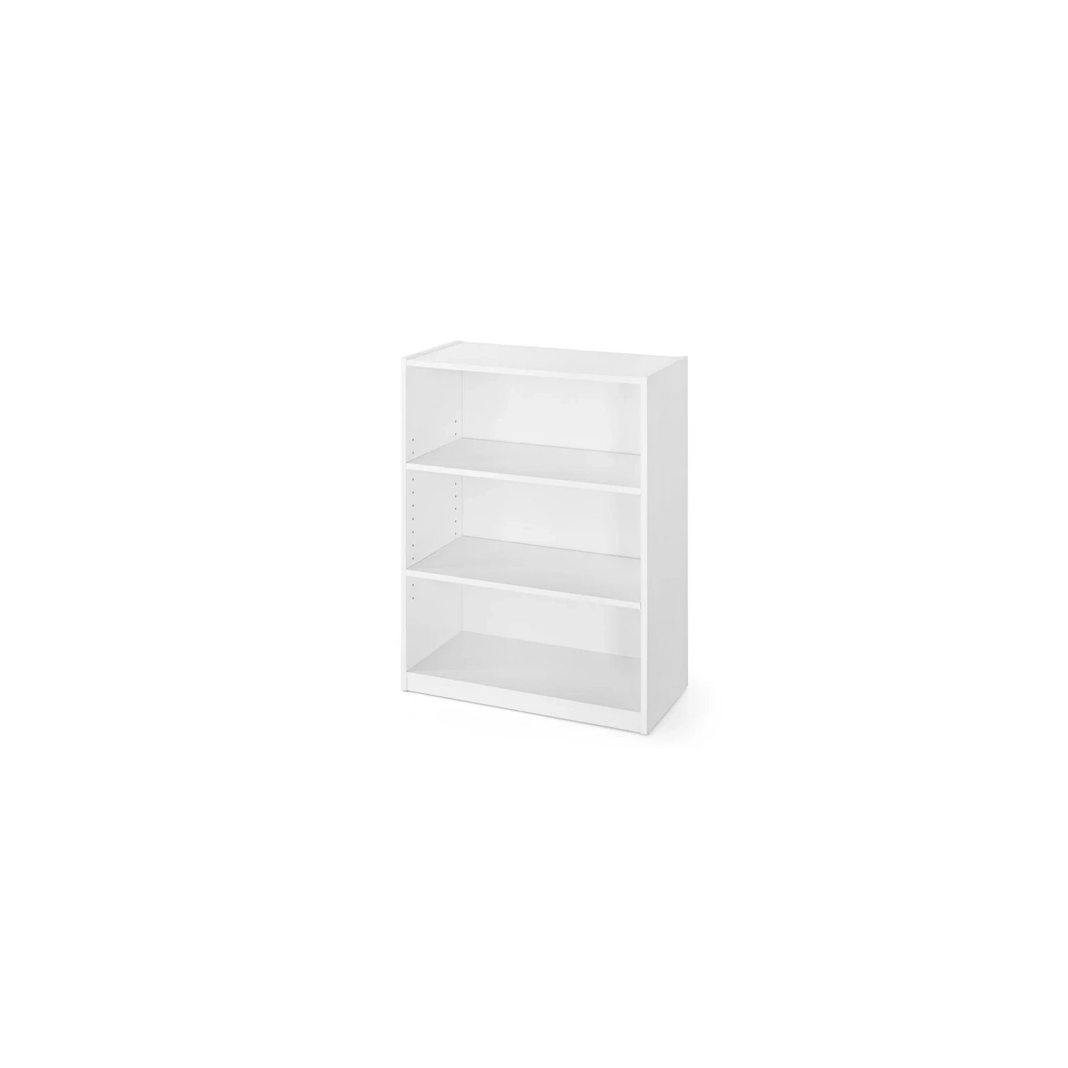 Mainstays 3-Shelf Bookcase with Adjustable Shelves, Multiple Colors, Adjustable shelves, 31” tall, Black