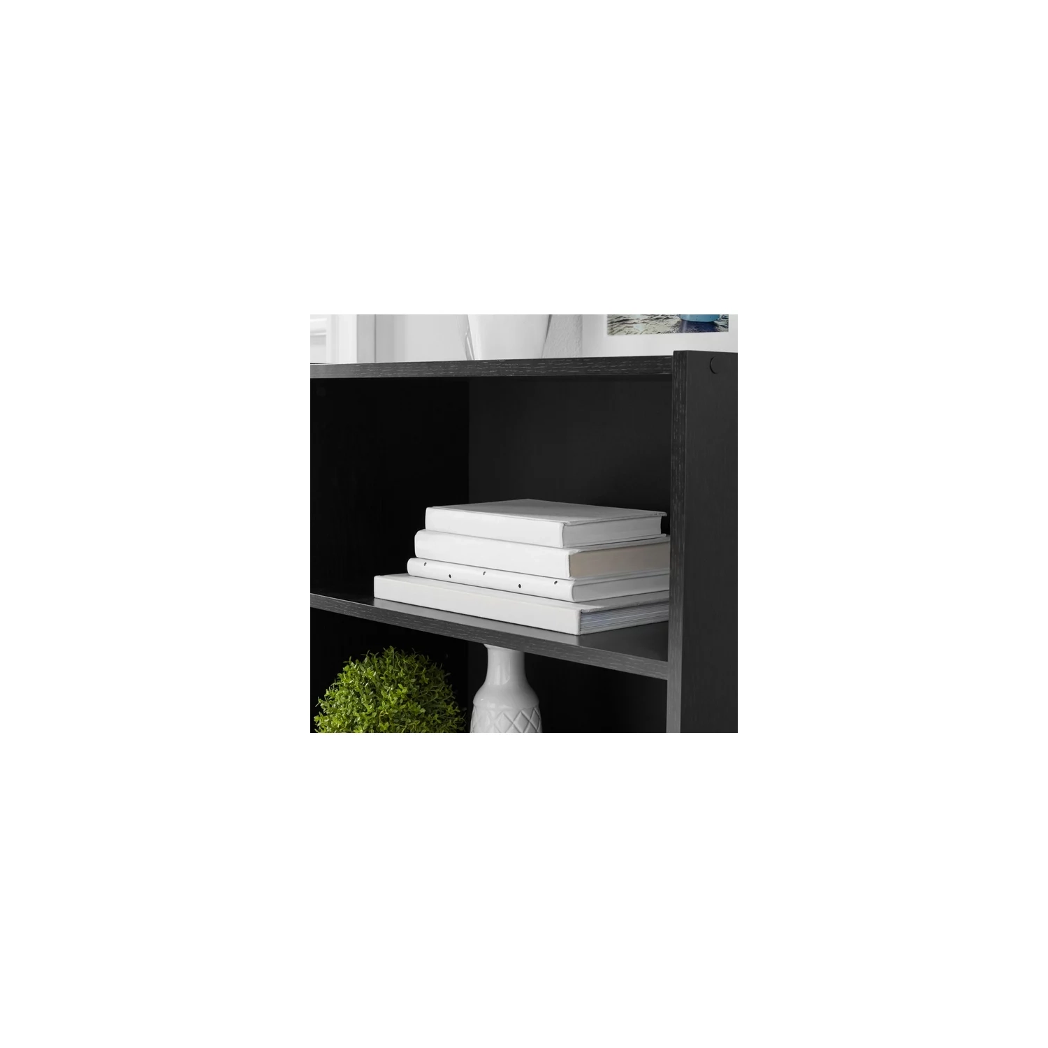 Bibliothèque à 3 tablettes mainstays avec tablettes réglables, plusieurs couleurs, tablettes réglables, 31 po de hauteur, blanc