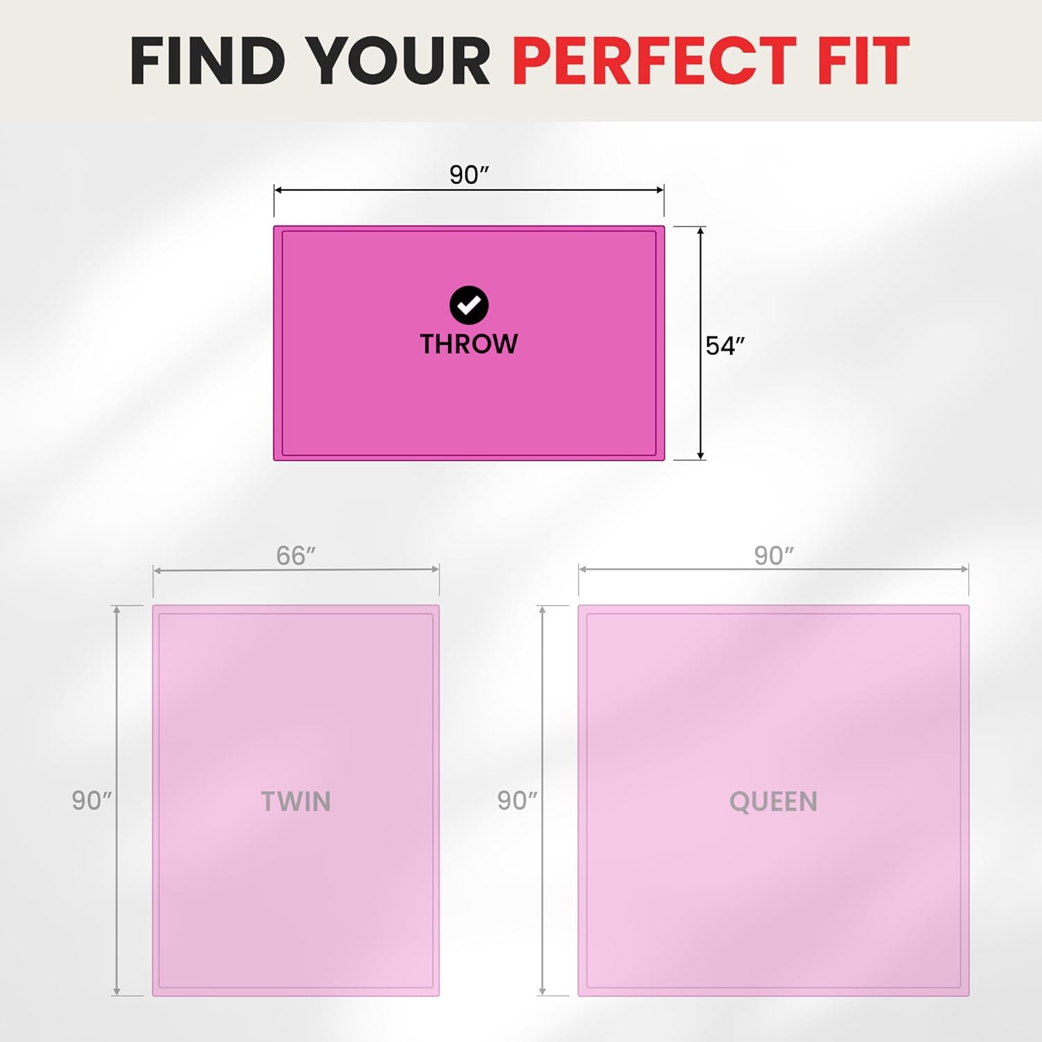 Canadian Linen Flannel Fleece Blanket, 54"x90" Throw Size Lightweight Warm Moisture Wicking Ultra Soft Plush Blankets for All Season, Hotel, Bed, Pink