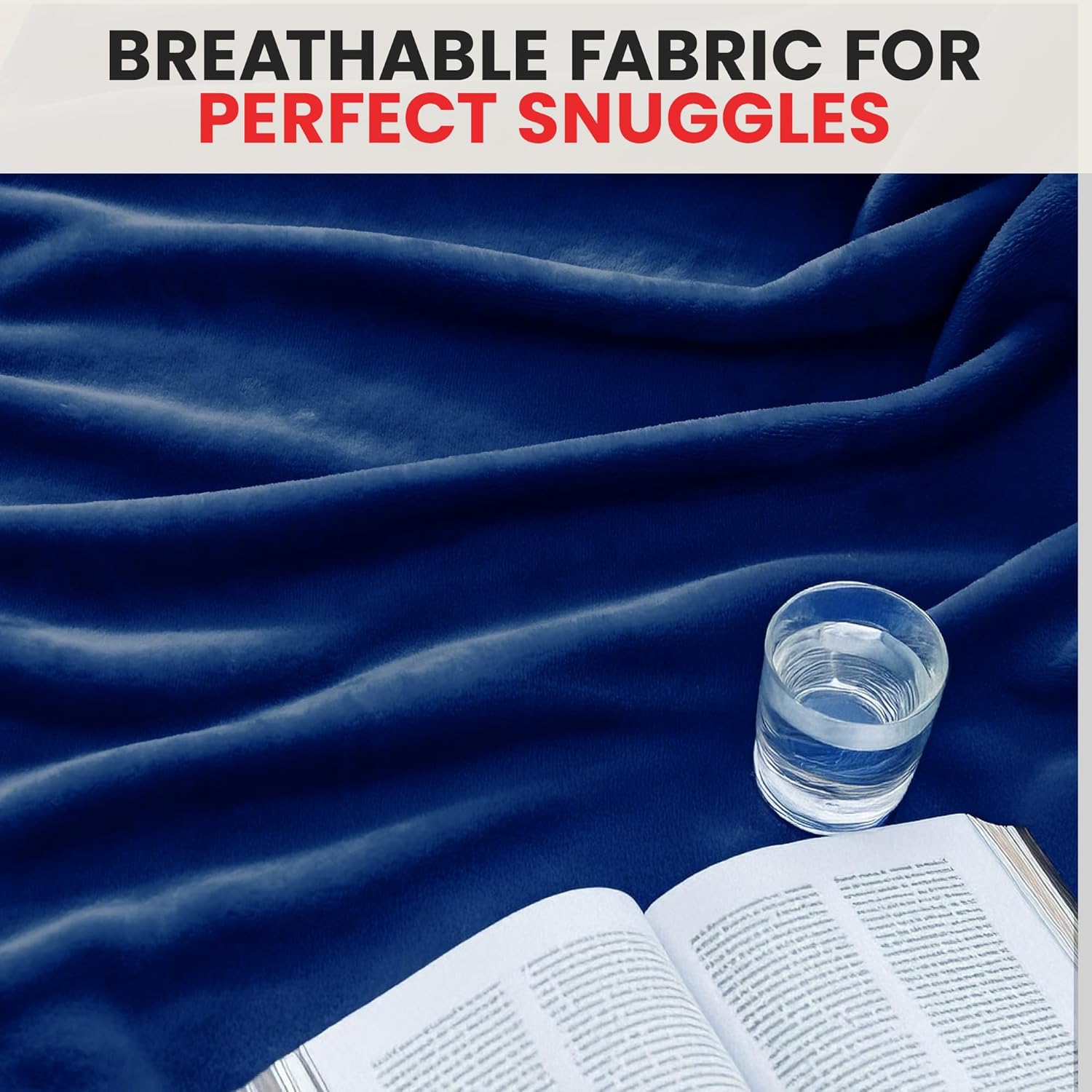 Couverture molletonnée en flanelle de lin canadien, 66 x 90 po, grand lit, légères couvertures pelucheuses ultra douces anti-humidité, bleu