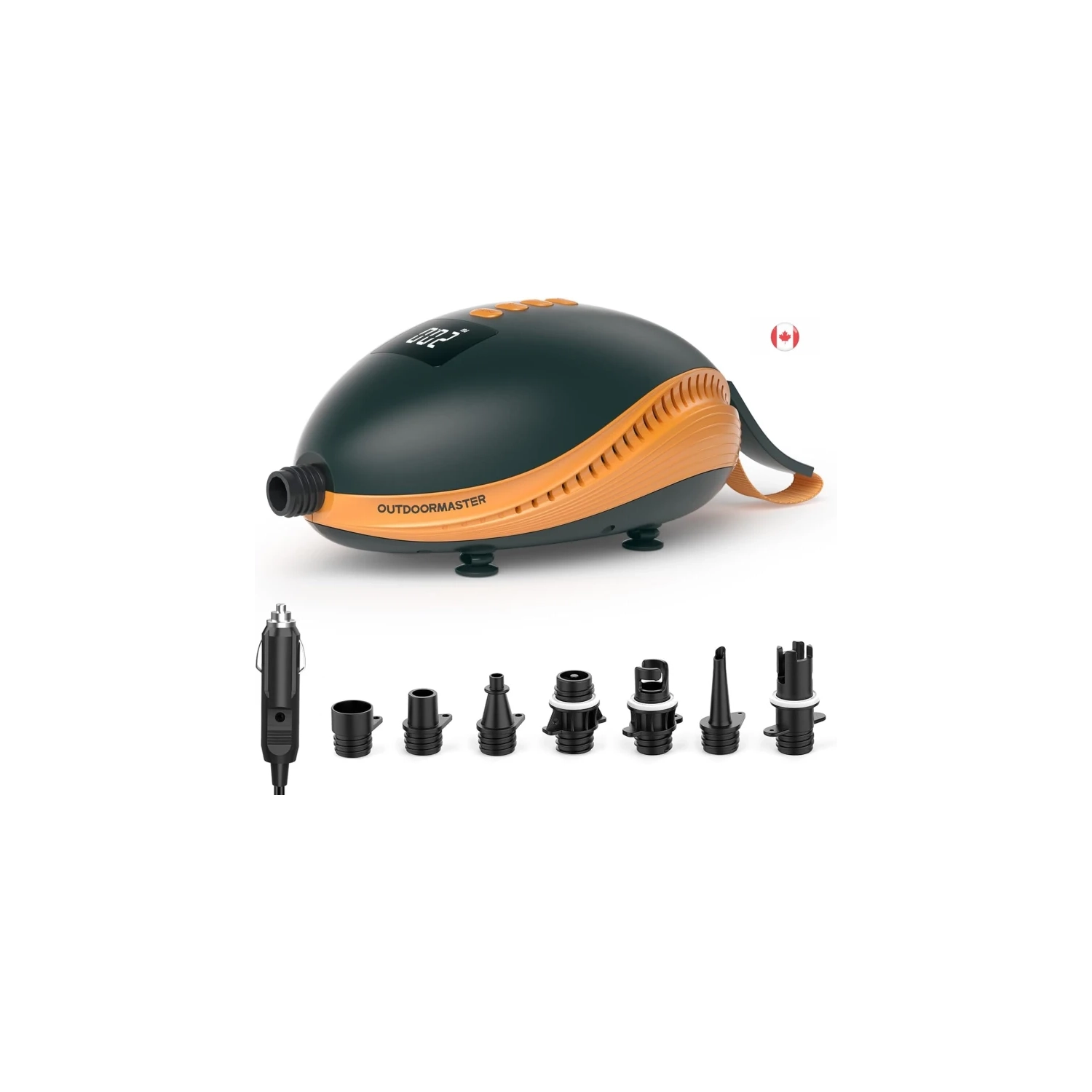 20PSI High Pressure SUP Air Pump The Dolphin | Quick Inflator & Auto-Off, 12V DC Car Connector