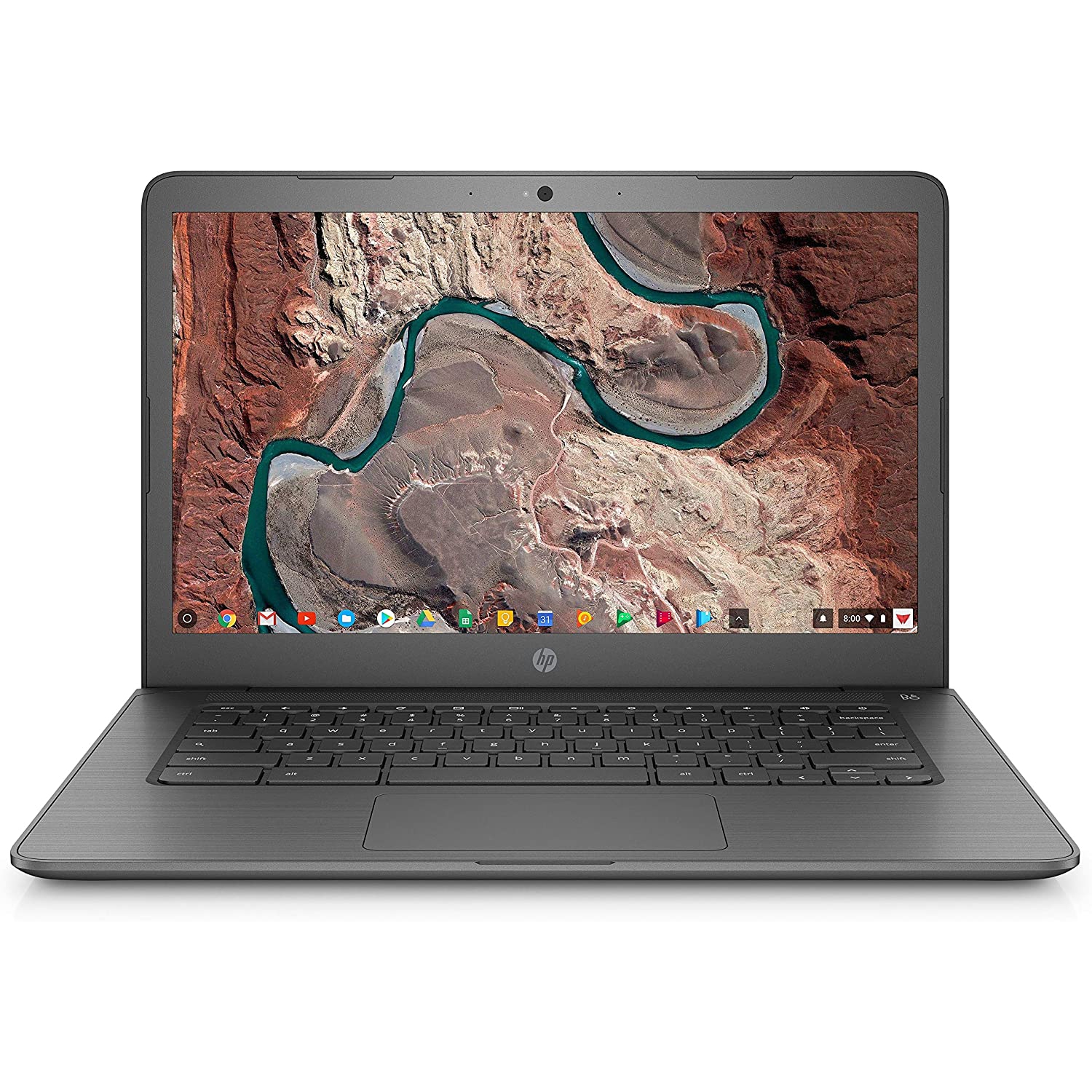 HP 14" Chromebook Laptop Intel Dual Core N3350 32GB 4GB Chrome OS GRAY Refurbished Excellent