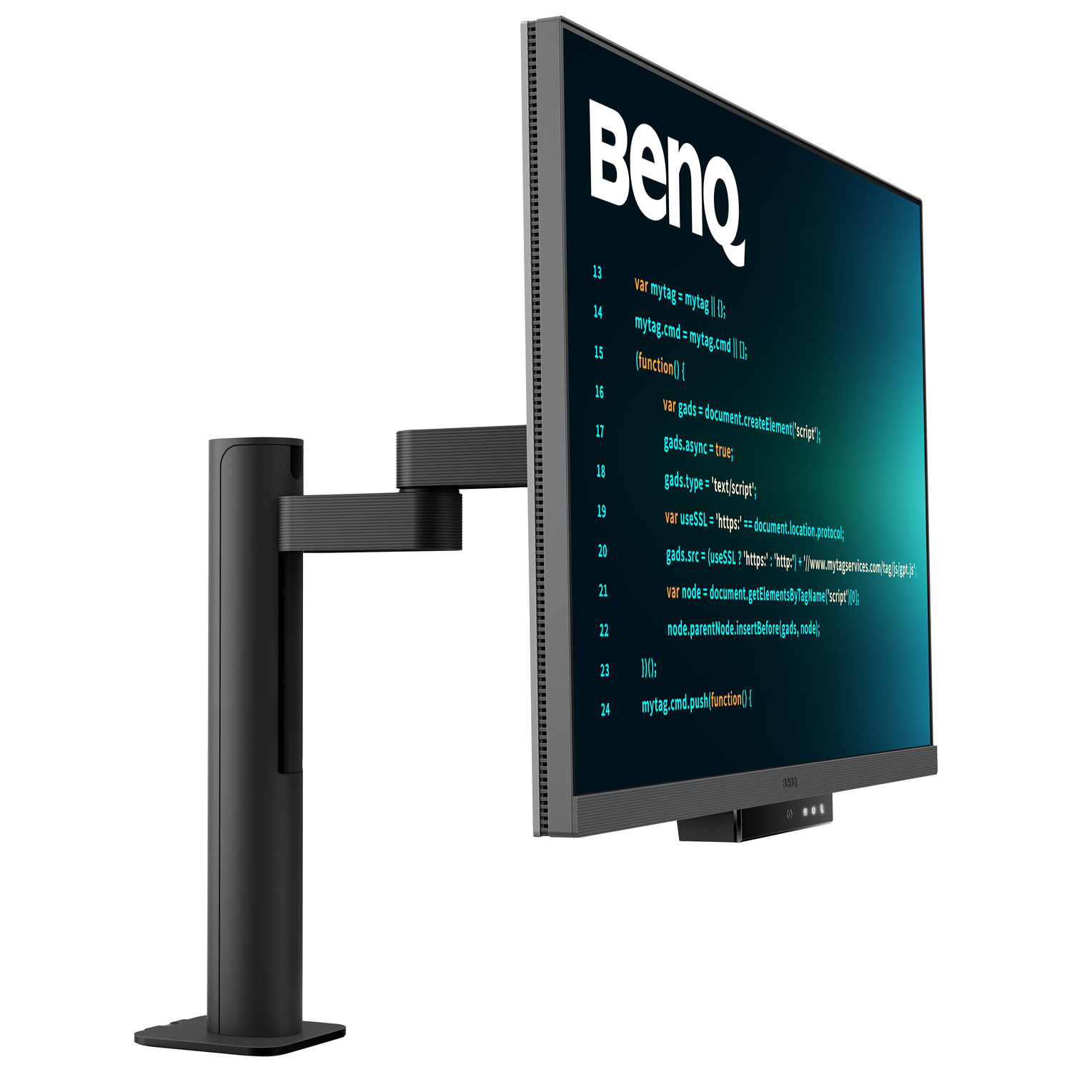 Moniteur FreeSync ACL IPS UHD 4K 60 Hz de 28,2 po de BenQ avec temps de réponse de 5 ms et bras flexible - Gris métallique