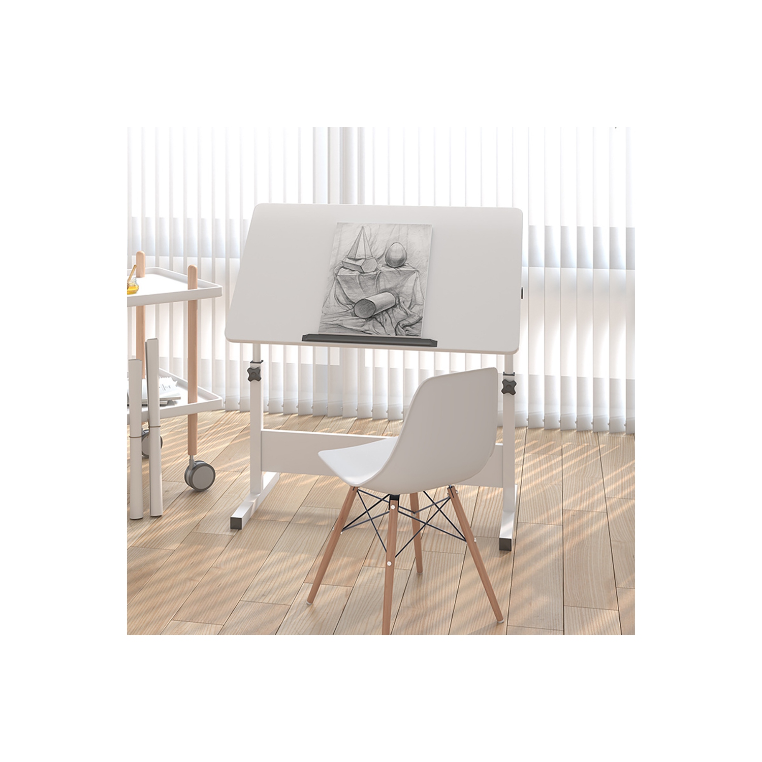 axGear Multifunction Table Height Tilt Adjustable Drawing Office Computer Foldable Desk