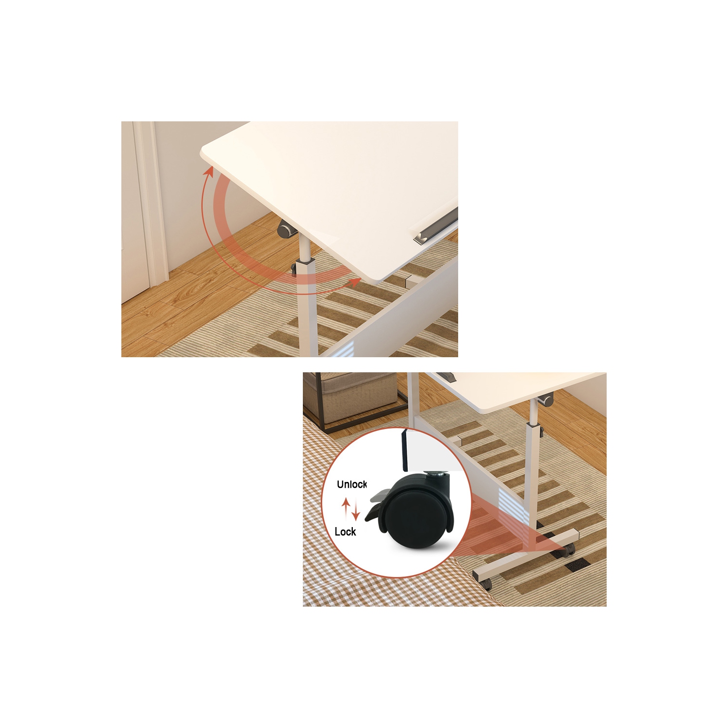 axGear Multifunction Table Height Tilt Adjustable Drawing Office Computer Foldable Desk