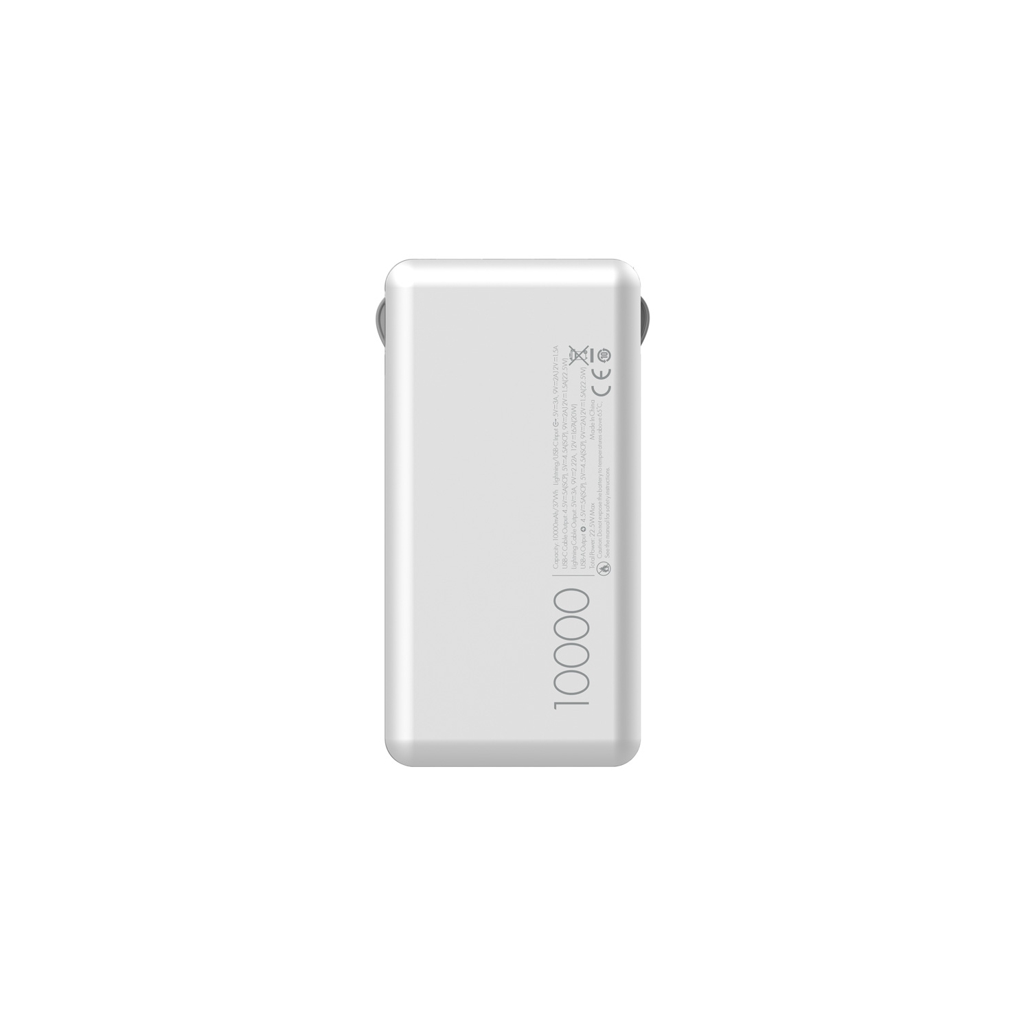 Chargeur externe USB de type C Fast charge d'axGear avec câbles 10000&nbsp;mAh portatifs