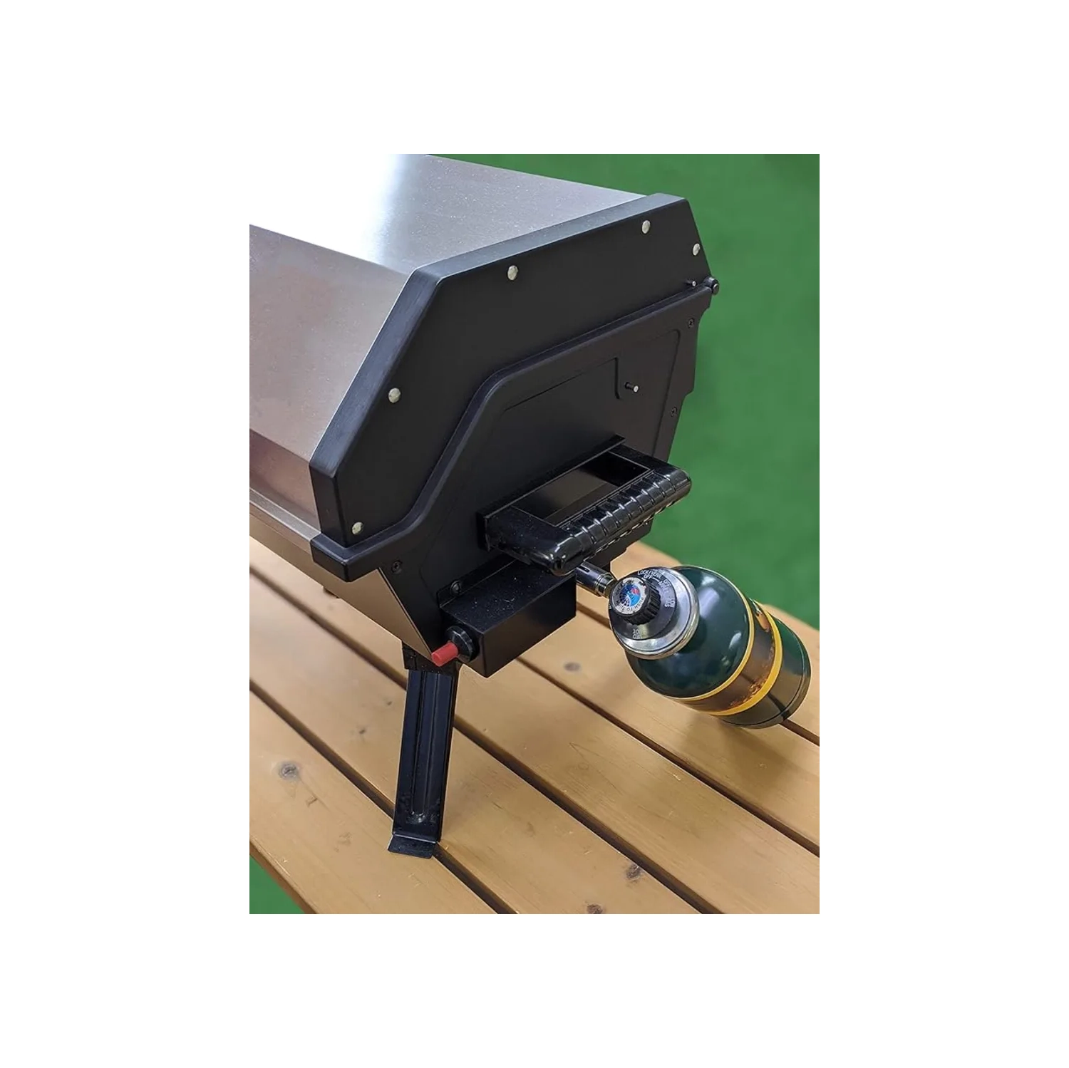 Barbecue portatif au propane | barbecue au charbon en acier inoxydable | contrôle de la chaleur 14.000 BTU | certifié CSA | idéal pour la