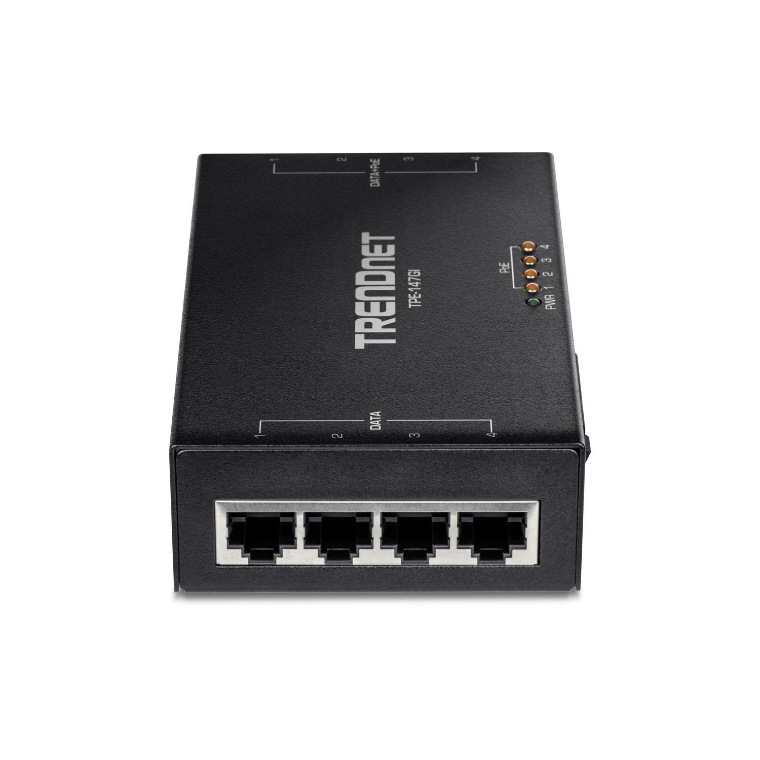 TRENDnet 65W 4-Port Gigabit PoE+ Injector -
