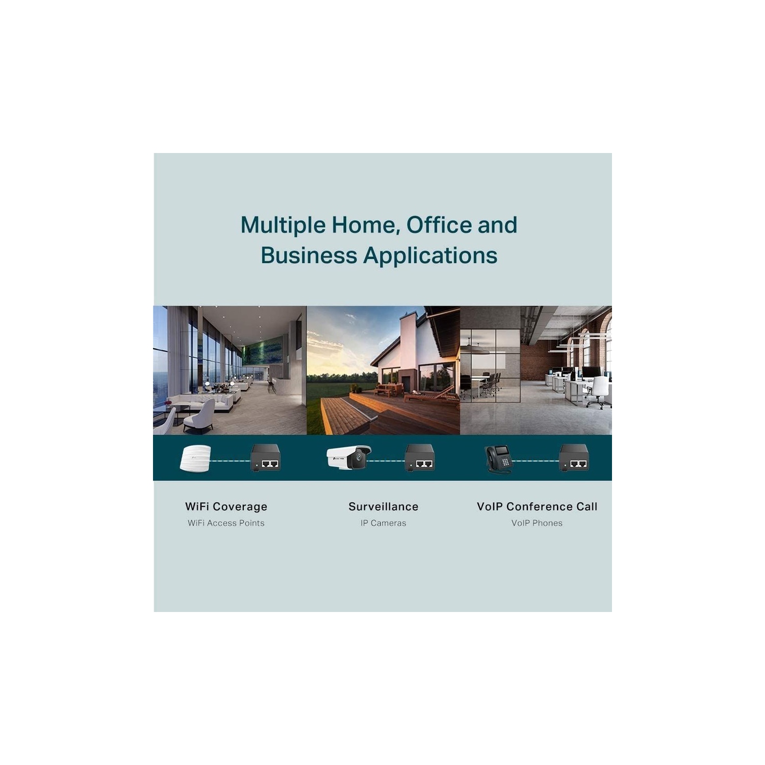 TP-Link 2 Gigabit Ports PoE+ Injector -