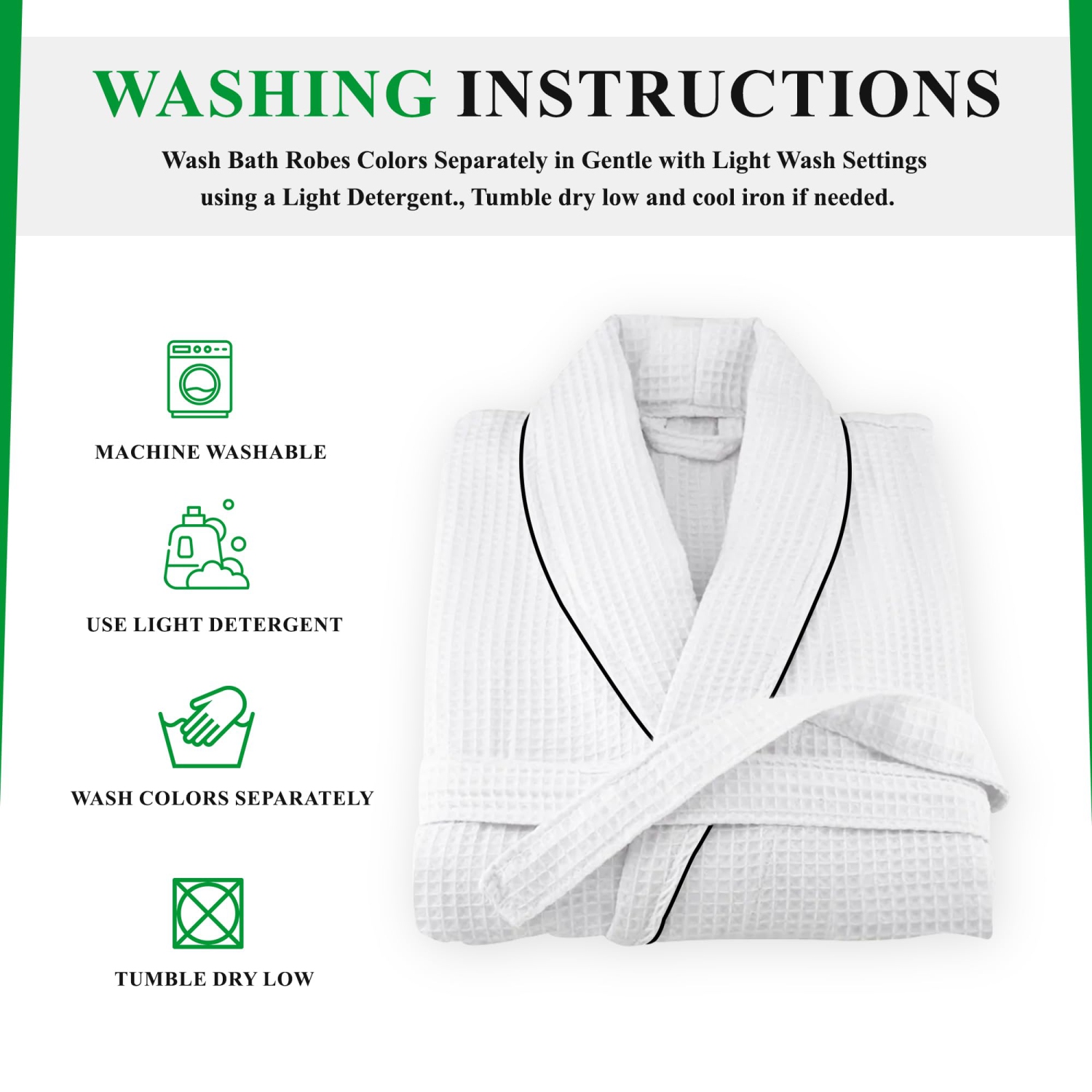 Canadian Linen Women Shawl Collar Terry Waffle Bathrobes Soft Absorbent Cotton Bathrobes for Shower bath Women Spa & Salons Lounge Robes, Large, White