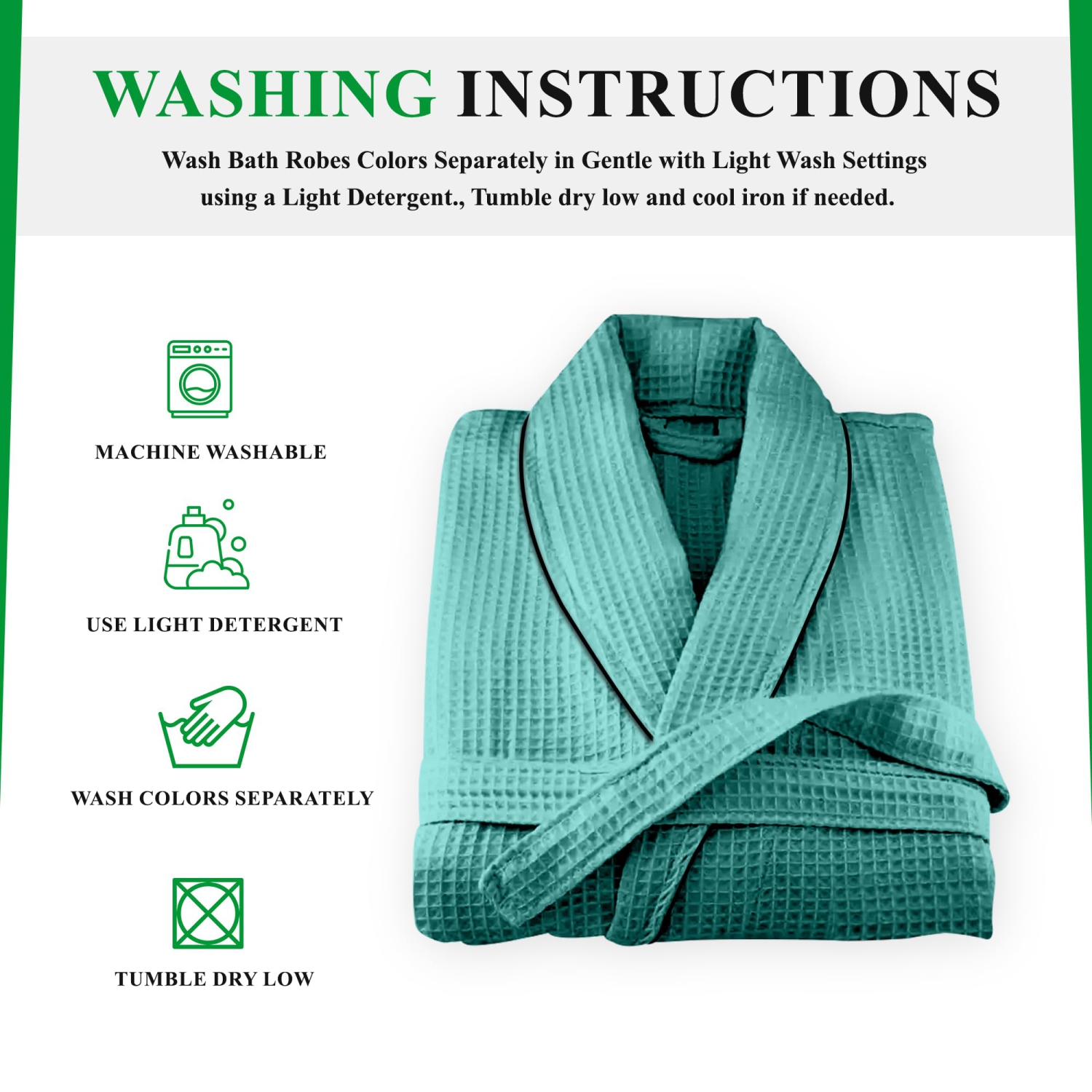 Canadian Linen Femmes Col châle Terry Waffle Peignoirs doux absorbants en coton peignoir pour douche Robes de détente spa et salons pour femmes,