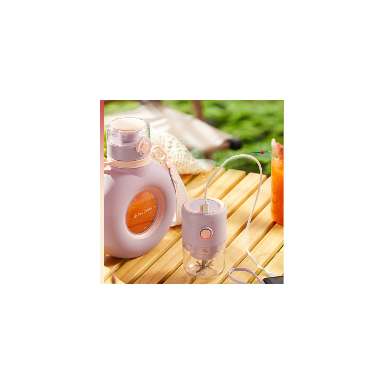 Bouteille de centrifugeuse portative de Zebra rouge