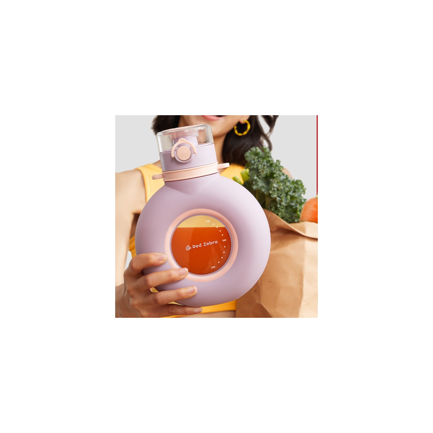 Bouteille de centrifugeuse portative de Zebra rouge