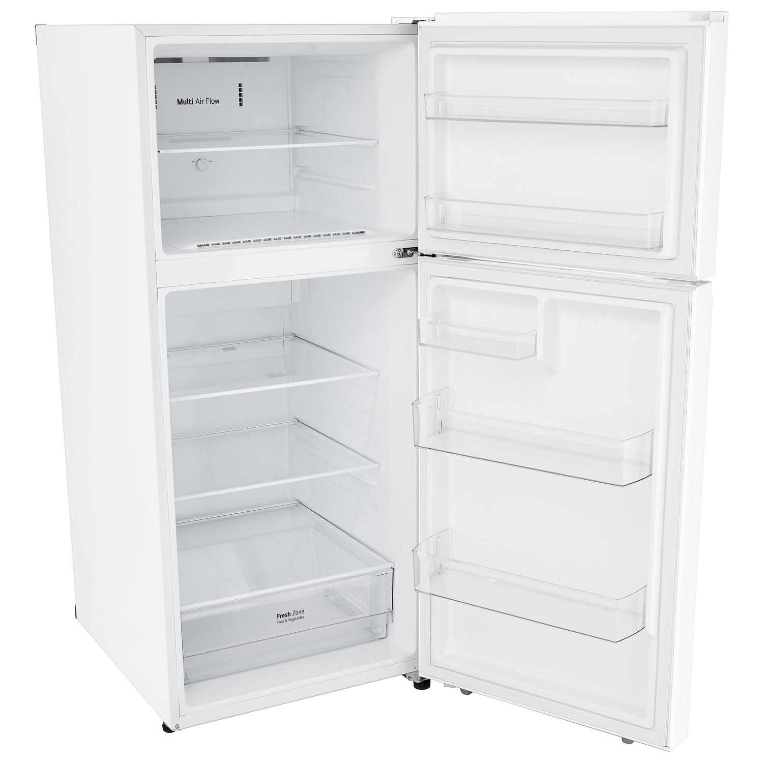 Réfrigérateur à congélateur supérieur 18 pi³ 28 po de LG - Blanc