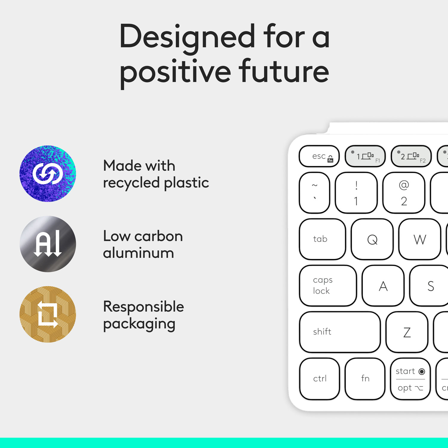 Logitech Keys-To-Go 2 Universal Keyboard with Cover - Pale Grey - English