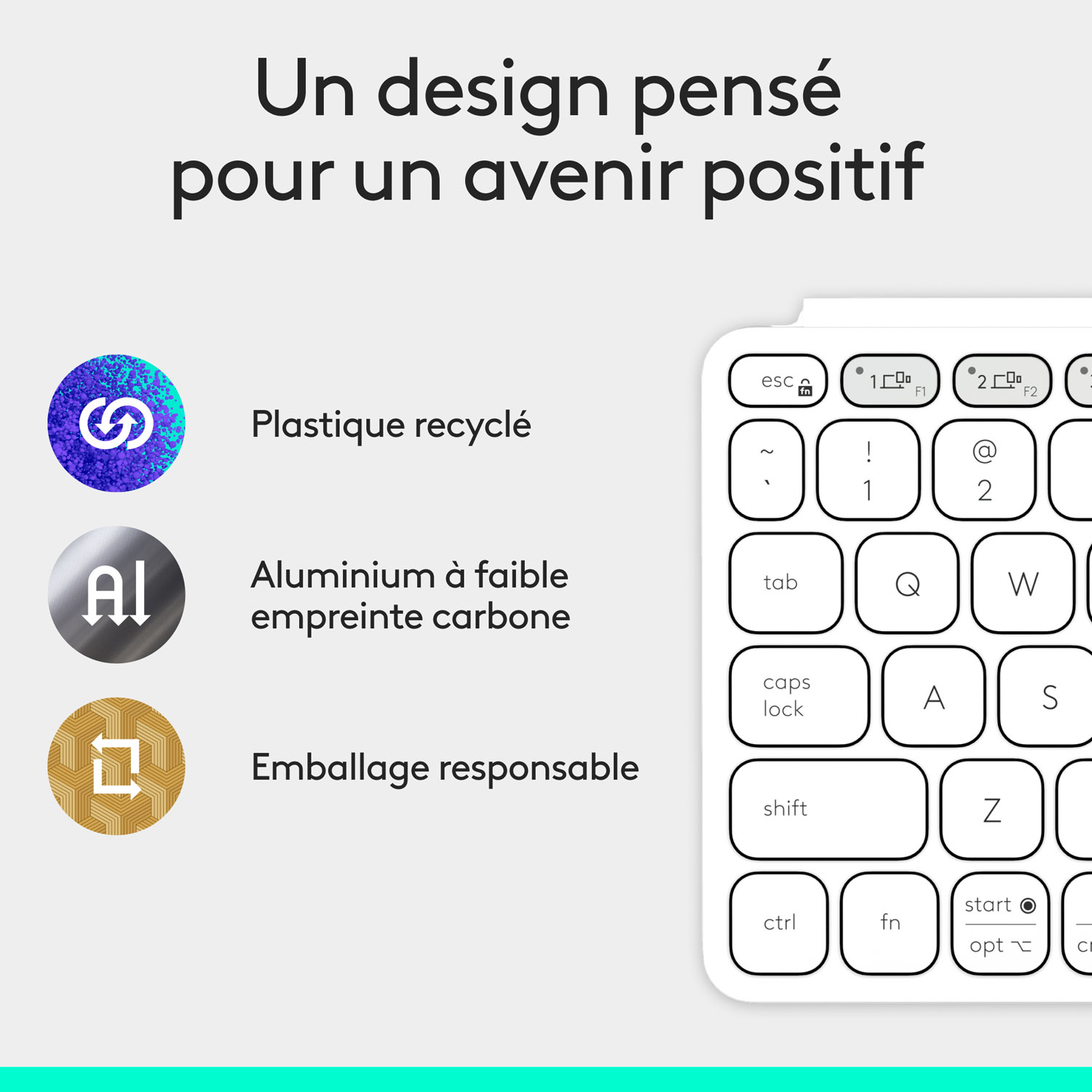 Logitech Keys-To-Go 2 Universal Keyboard with Cover - Pale Grey - English