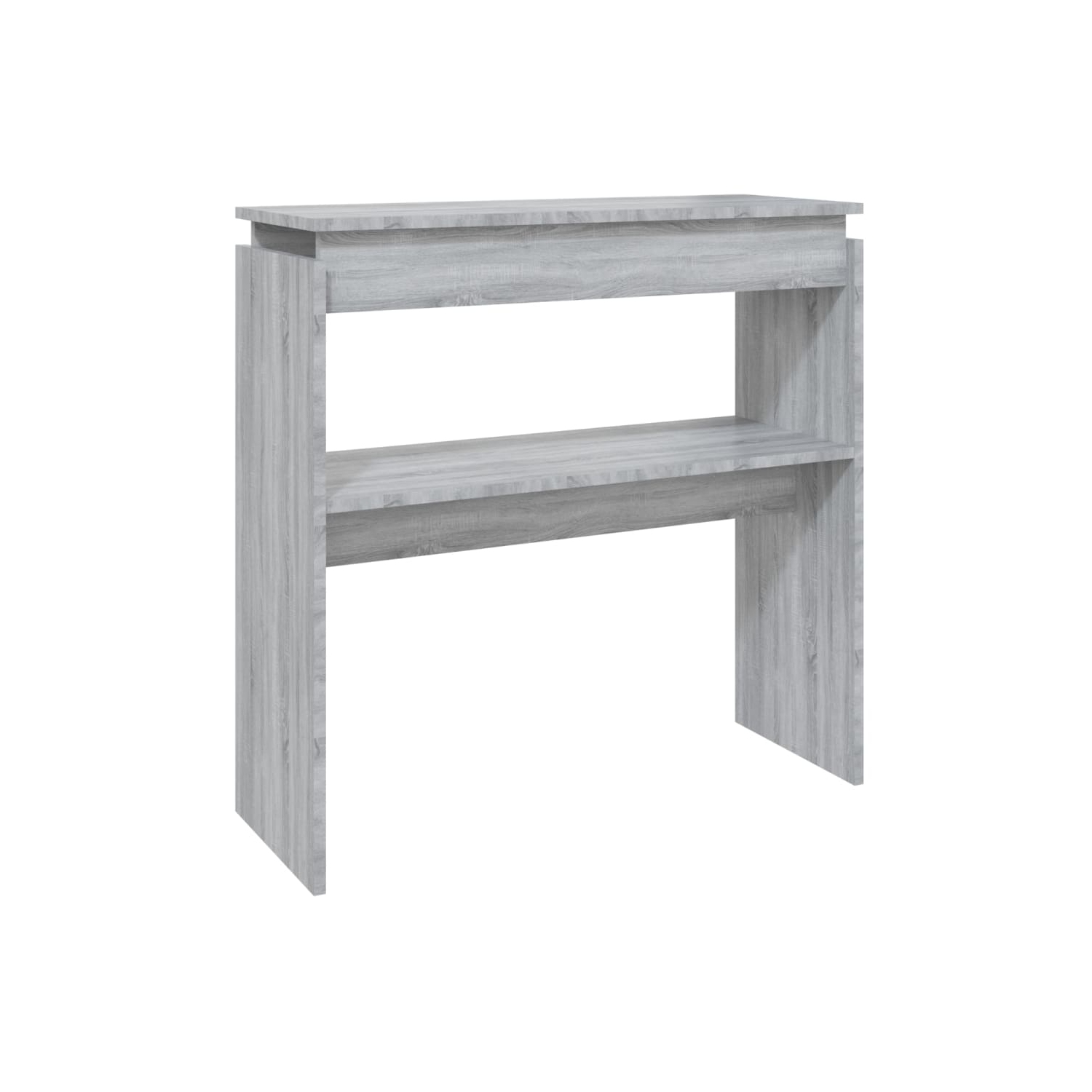 vidaXL Console Table Grey Sonoma 80x30x80 cm Engineered Wood