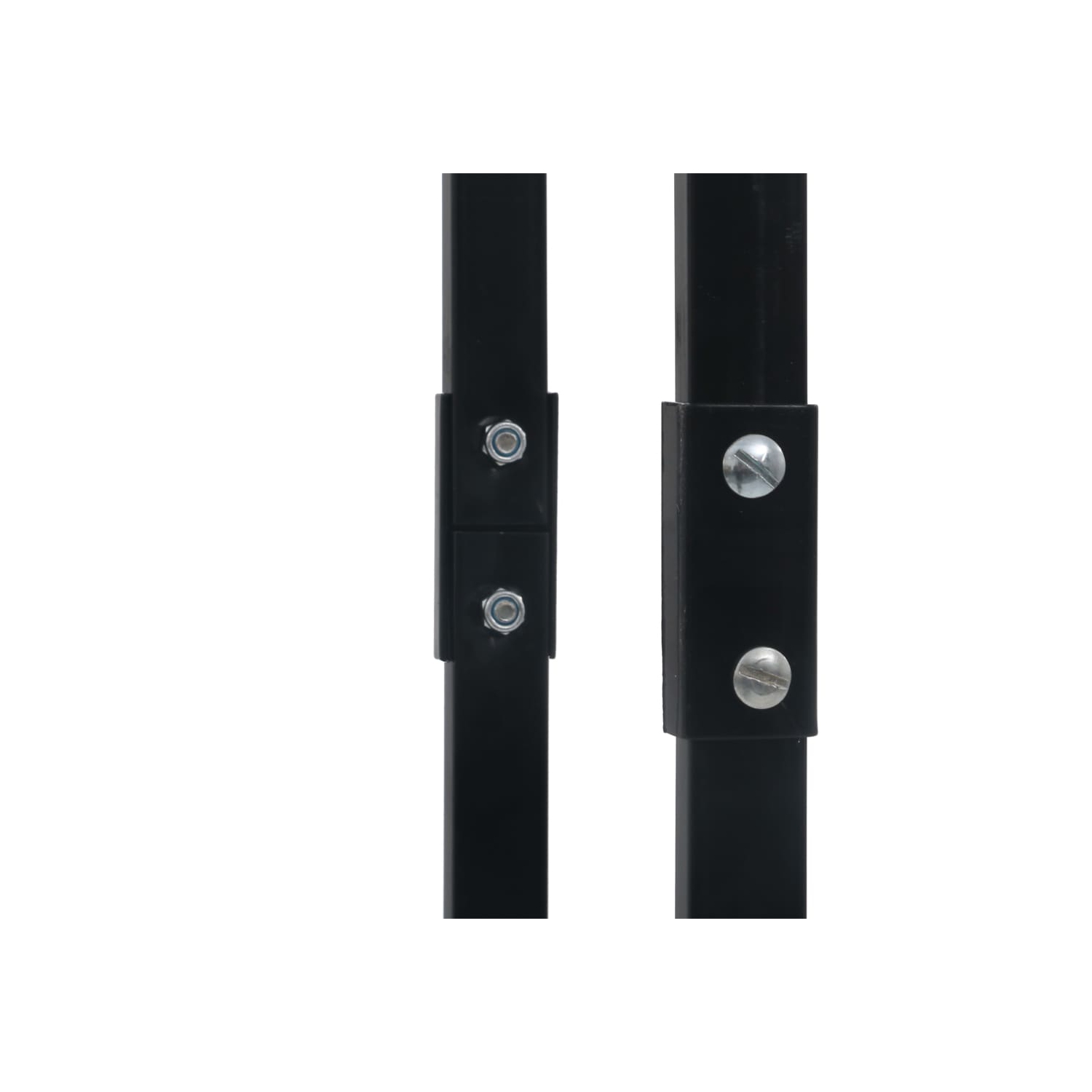 Support en bois de feu noir de 100 x 25 x 25 x acier 200 cm de vidaXL