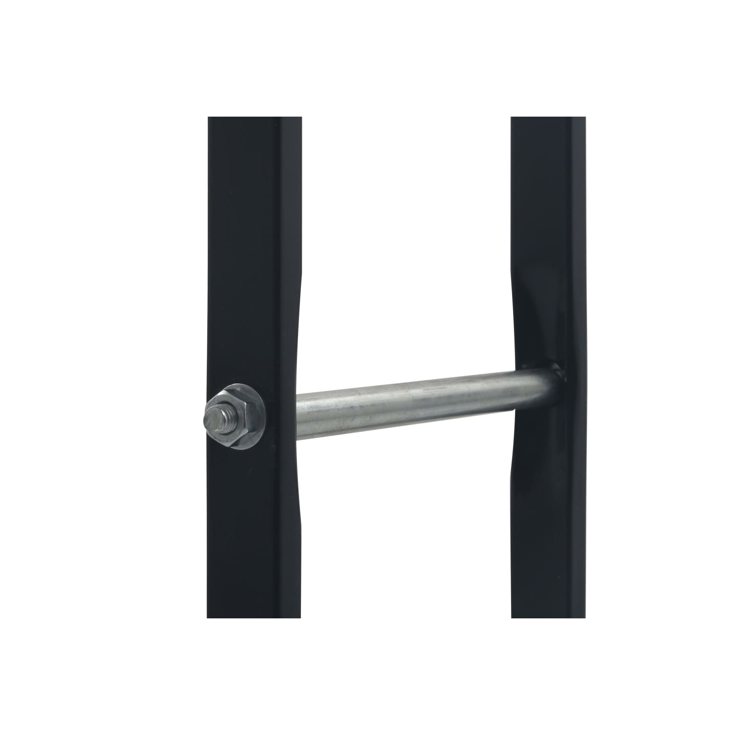 vidaXL Firewood Rack Black 100x25x100 cm Steel