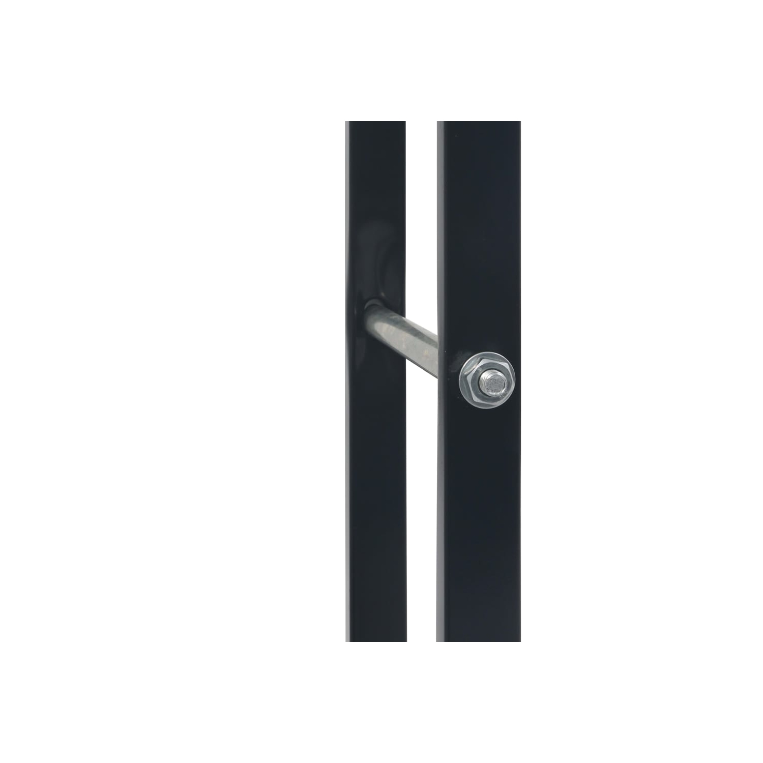 vidaXL Firewood Rack Black 80x25x100 cm Steel