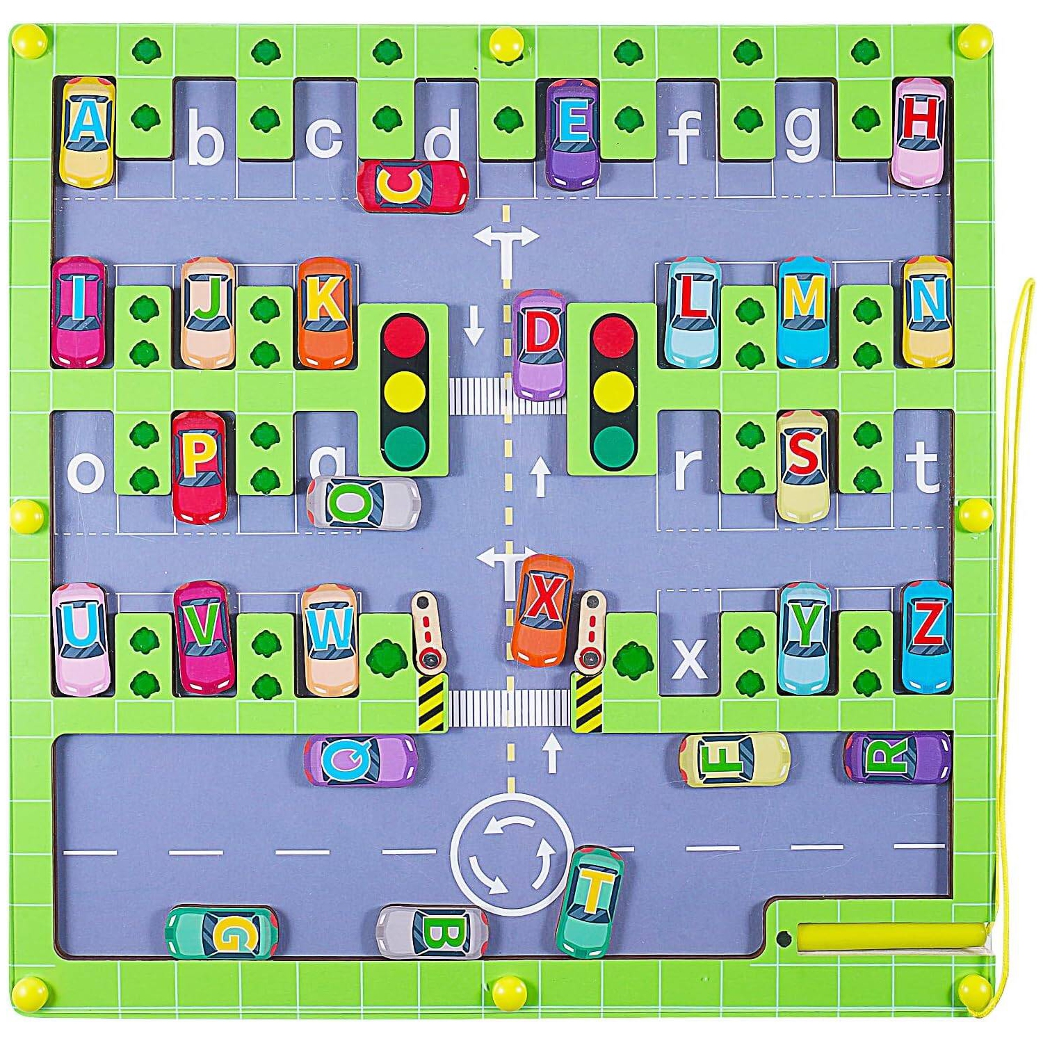 Casse-tête alphabet magnétique 3-7 ans pour tout-petits jouets Montessori pour apprendre des jouets éducatifs pour garçons de 3-7 ans pour autisme