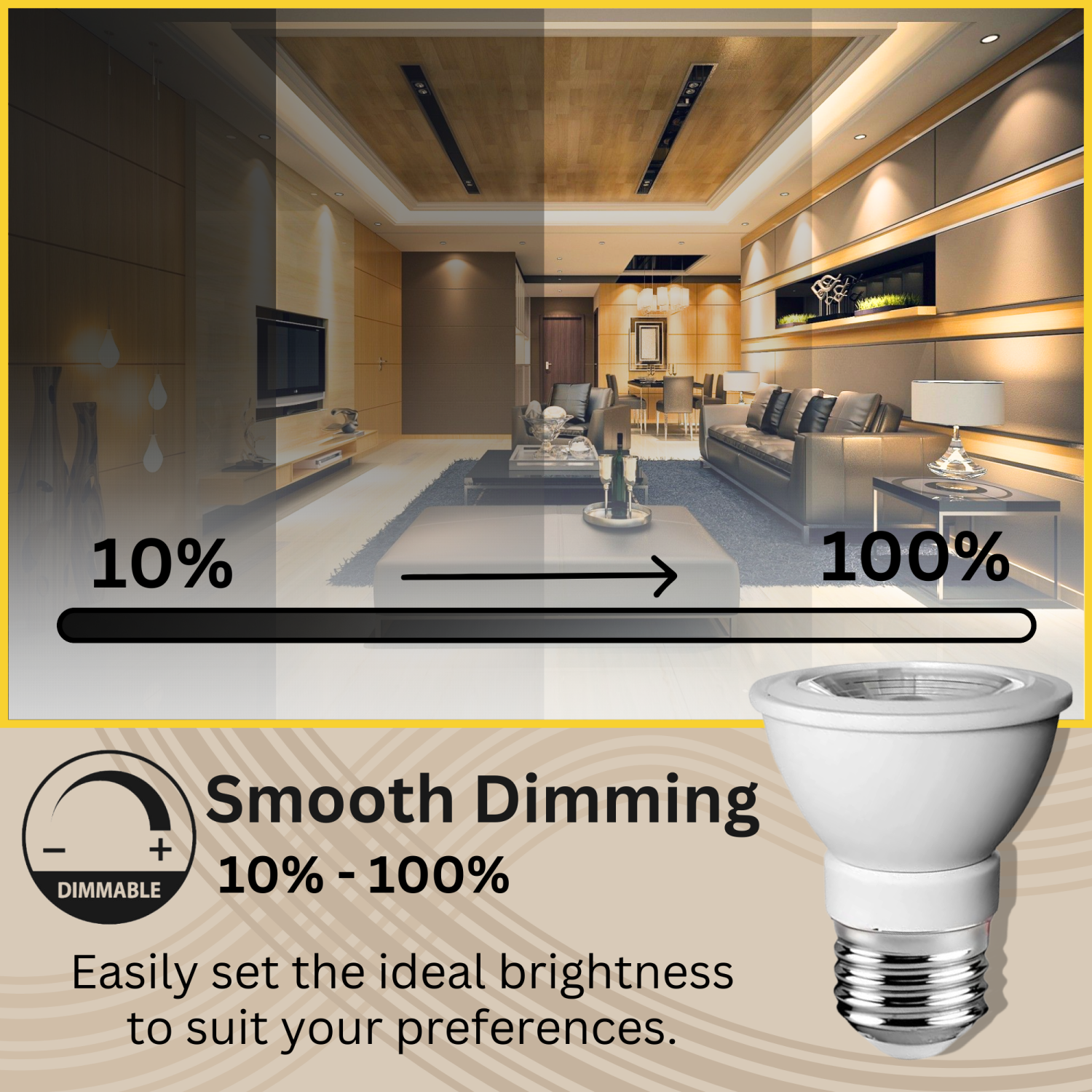 Strak PAR16 LED Bulbs, Dimmable 7W 560LM, LED Flood Lights, 4000K Natural White Led Spotlight Bulbs, Recessed Lighting E26 Screw Base Cul/Ul