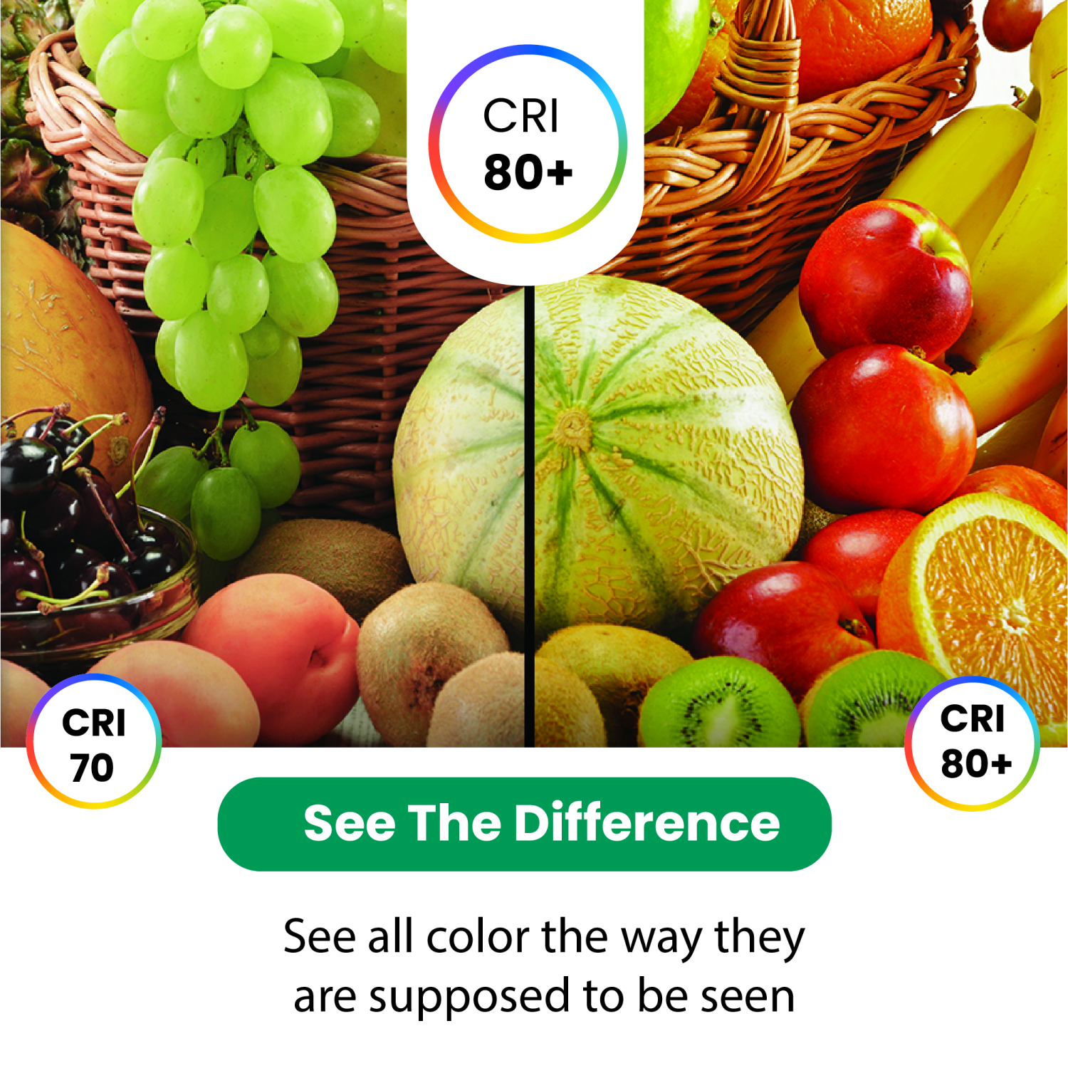 Dimmable MR16 LED Light Bulb 7W, 3000K Warm White 500LM, Non-Glare Bi-Pin GU5.3 Base, 140° Spotlight Bulb for Landscape and Track Lighting, (6 Pack)