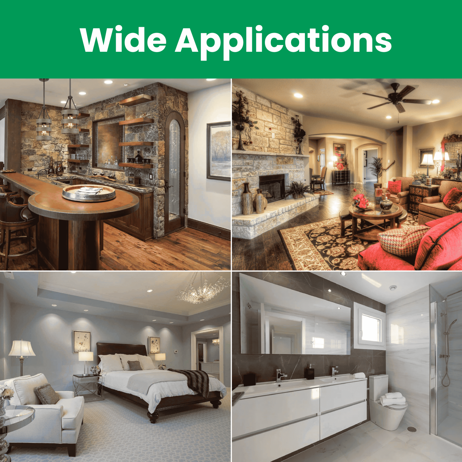 Dimmable MR16 LED Light Bulb 7W, 3000K Warm White 500LM, Non-Glare Bi-Pin GU5.3 Base, 140° Spotlight Bulb for Landscape and Track Lighting, (6 Pack)