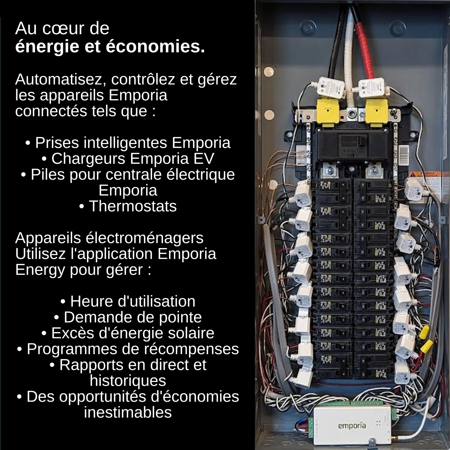 Moniteur d'énergie vue de 3 e génération d'Emporia