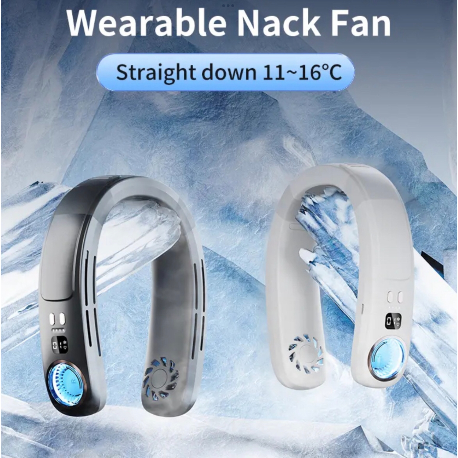 TUTT portable Neck Cooling Neck Blade-less | plaque de refroidissement Back Neck - mode de réfrigération | batterie rechargeable 4000&nbsp;mAh |