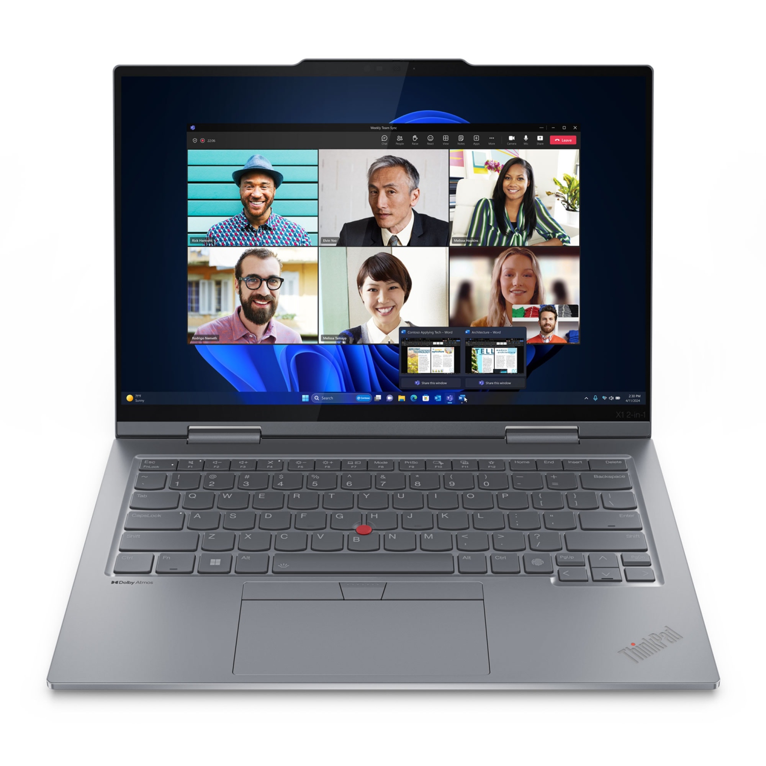 Lenovo ThinkPad X1 2-in-1 Gen 9 Intel Laptop, 14" IPS Low Power, vPro®, Graphics, 32GB, 1TB SSD