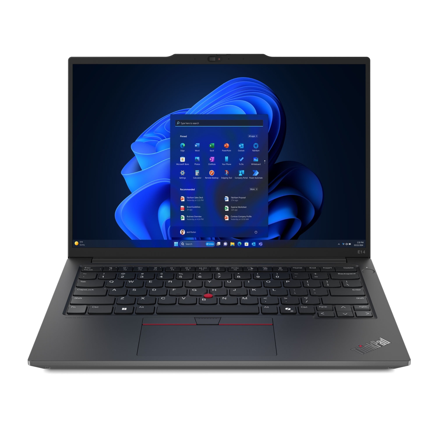 Lenovo ThinkPad E14 Gen 6 AMD Laptop, 14" IPS 60Hz, Ryzen 5 7535U, 8GB, 512GB SSD