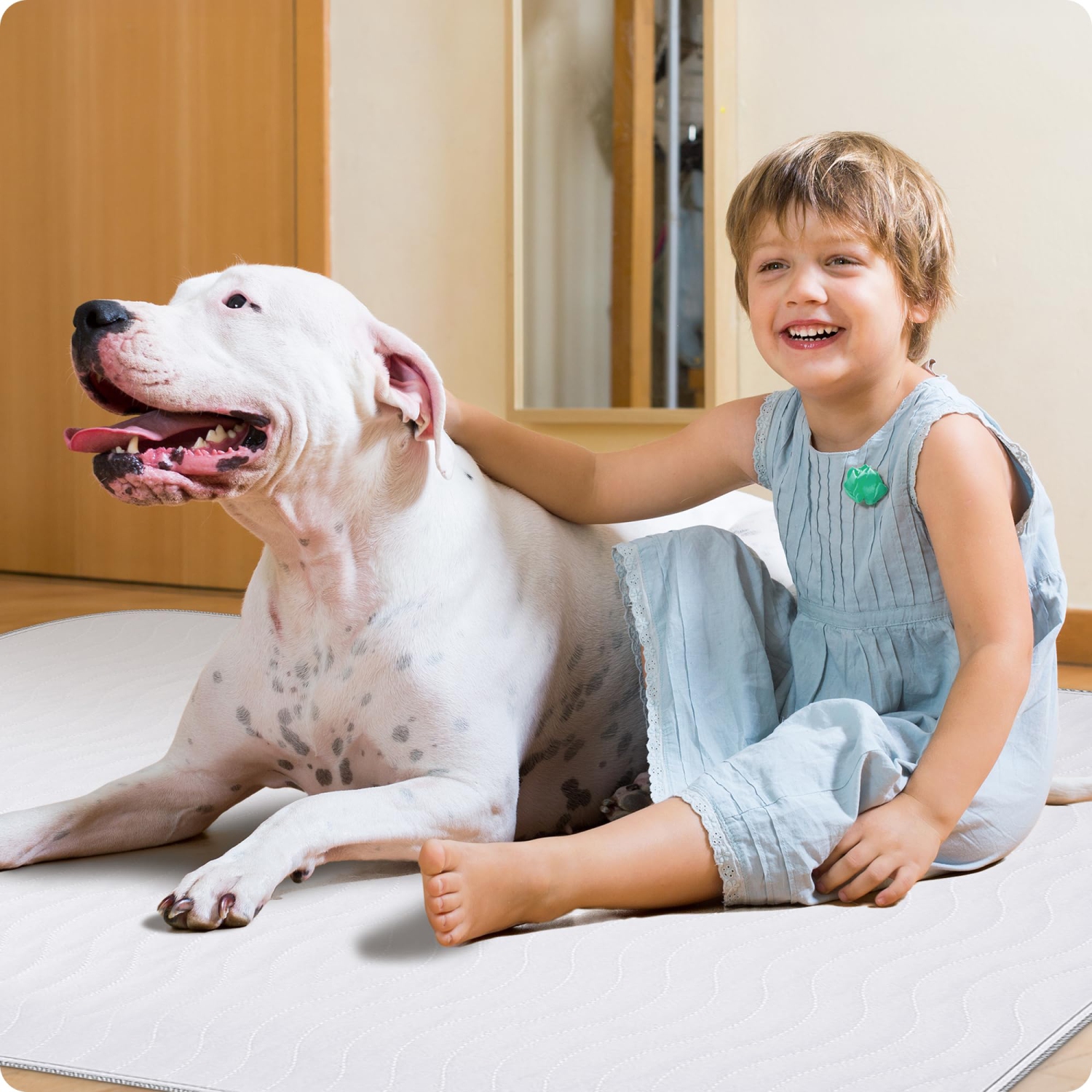 Couvre-4 matelas en tissu canadien réutilisable, 30 x 34&nbsp;po, imperméable, absorbant, séchage rapide, perméable à l'air, antidérapants