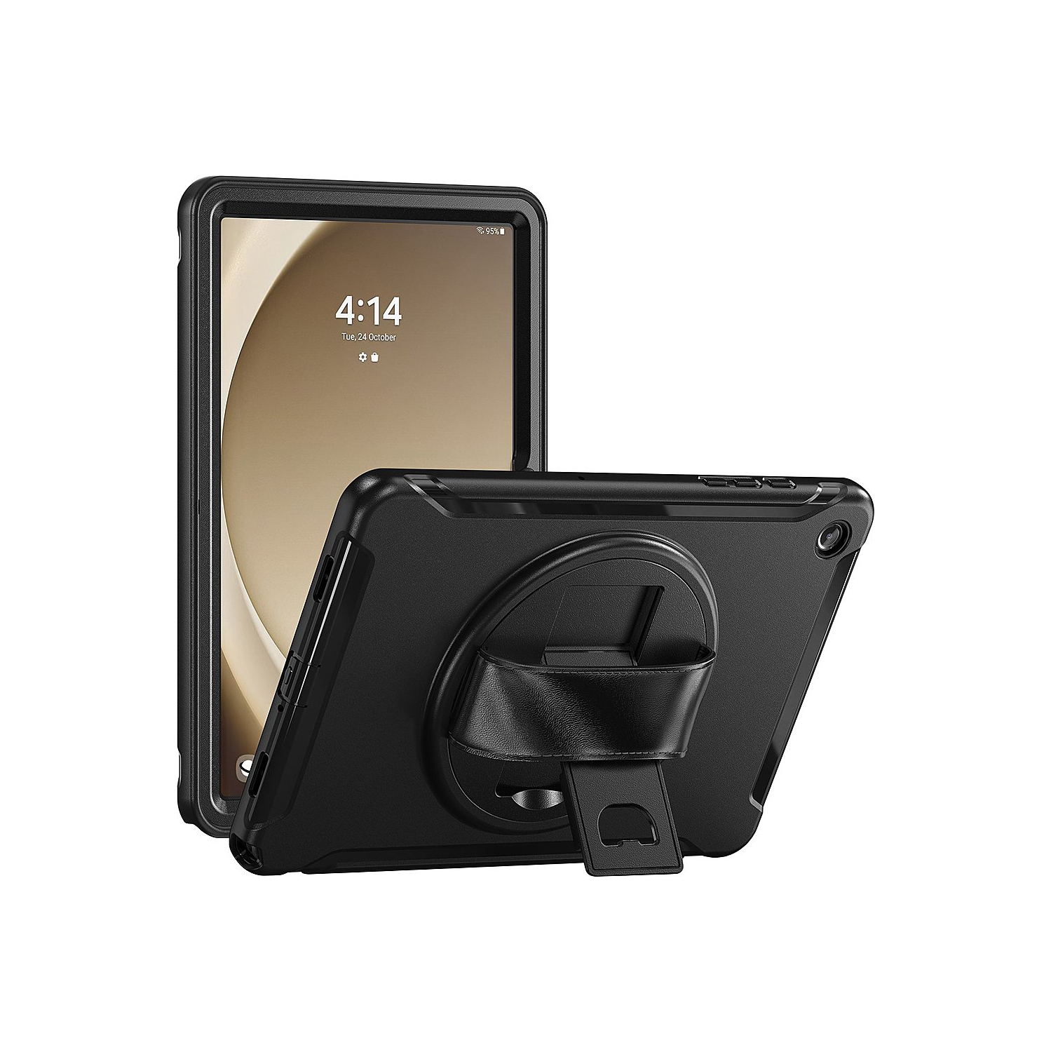 SaharaCase - Protection Hand Strap Series Case for Samsung Galaxy Tab A9+ - Black