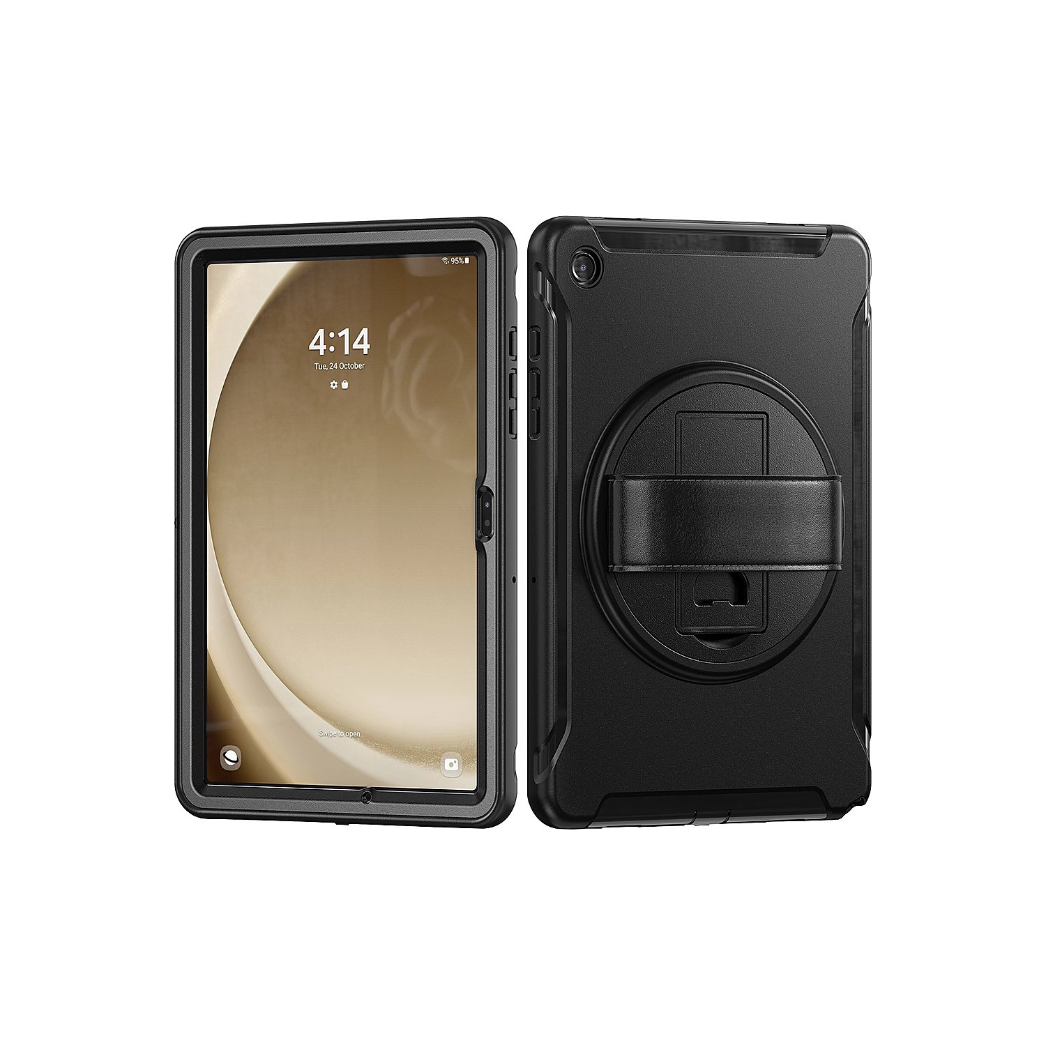 SaharaCase - Protection Hand Strap Series Case for Samsung Galaxy Tab A9+ - Black