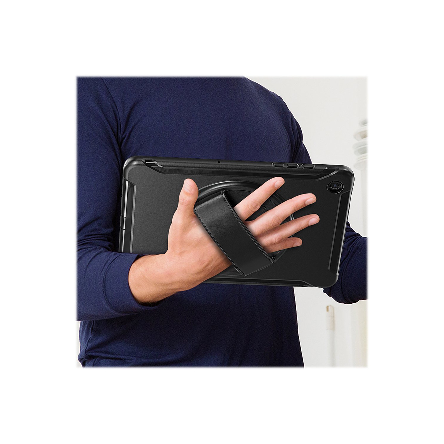 SaharaCase - Protection Hand Strap Series Case for Samsung Galaxy Tab A9+ - Black