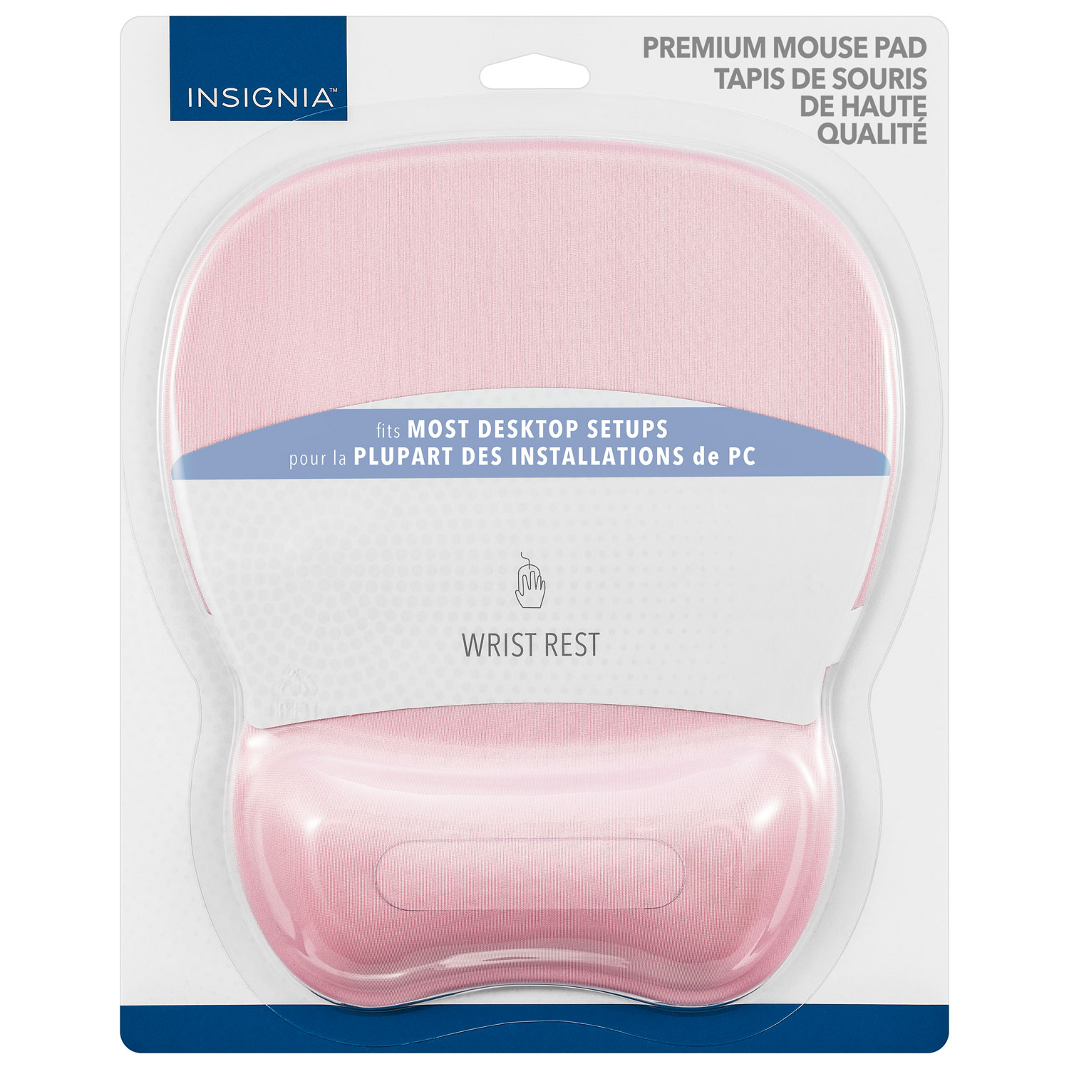 Tapis de souris à repose-poignet d'Insignia - Rose- Exclusivité de Best Buy