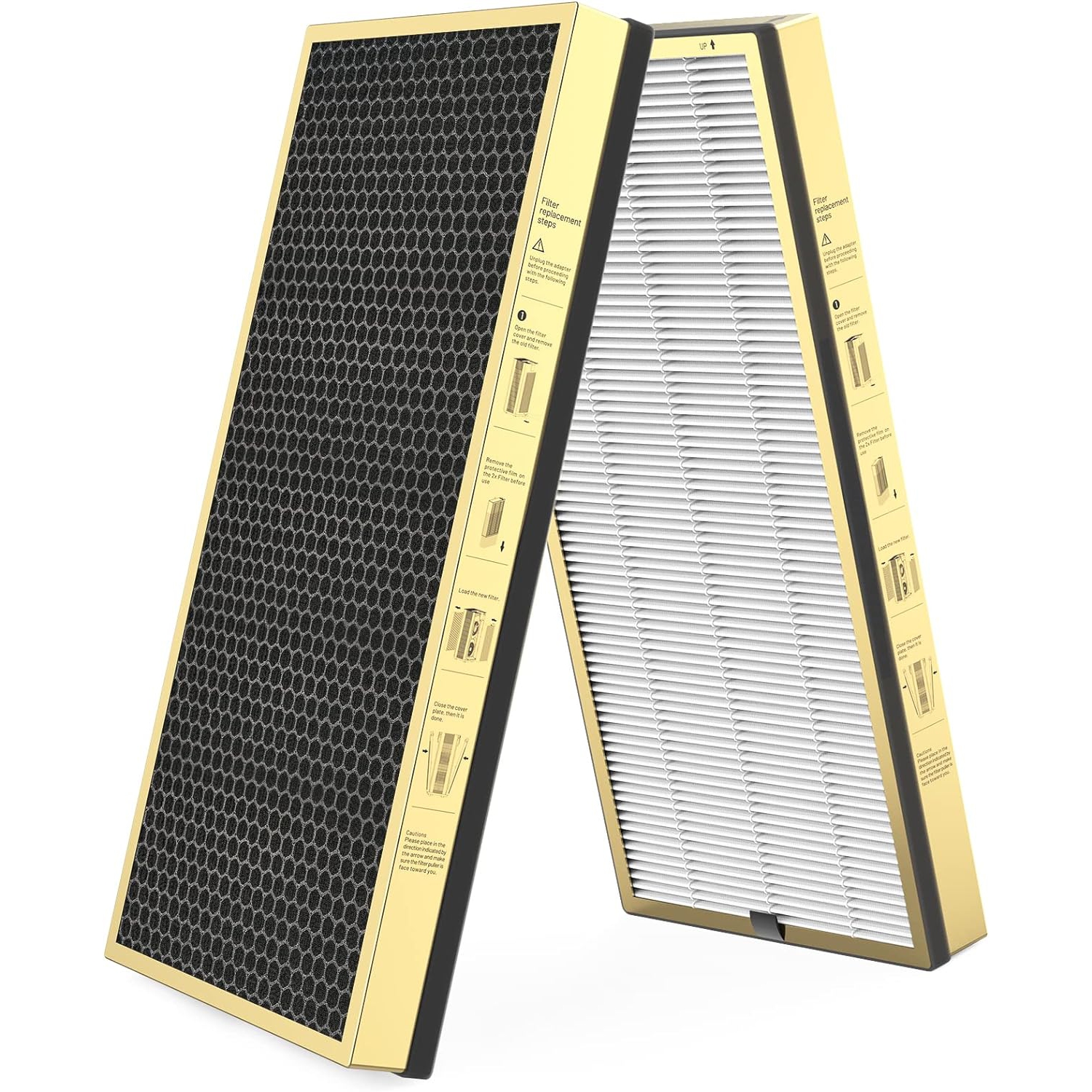 Jafända Air Purifier VOCs Filter Replacement for JF999 Air Purifier, 3-in-1 True HEPA Filter, Activated Carbon, Granular SP-Permanganate, Remove