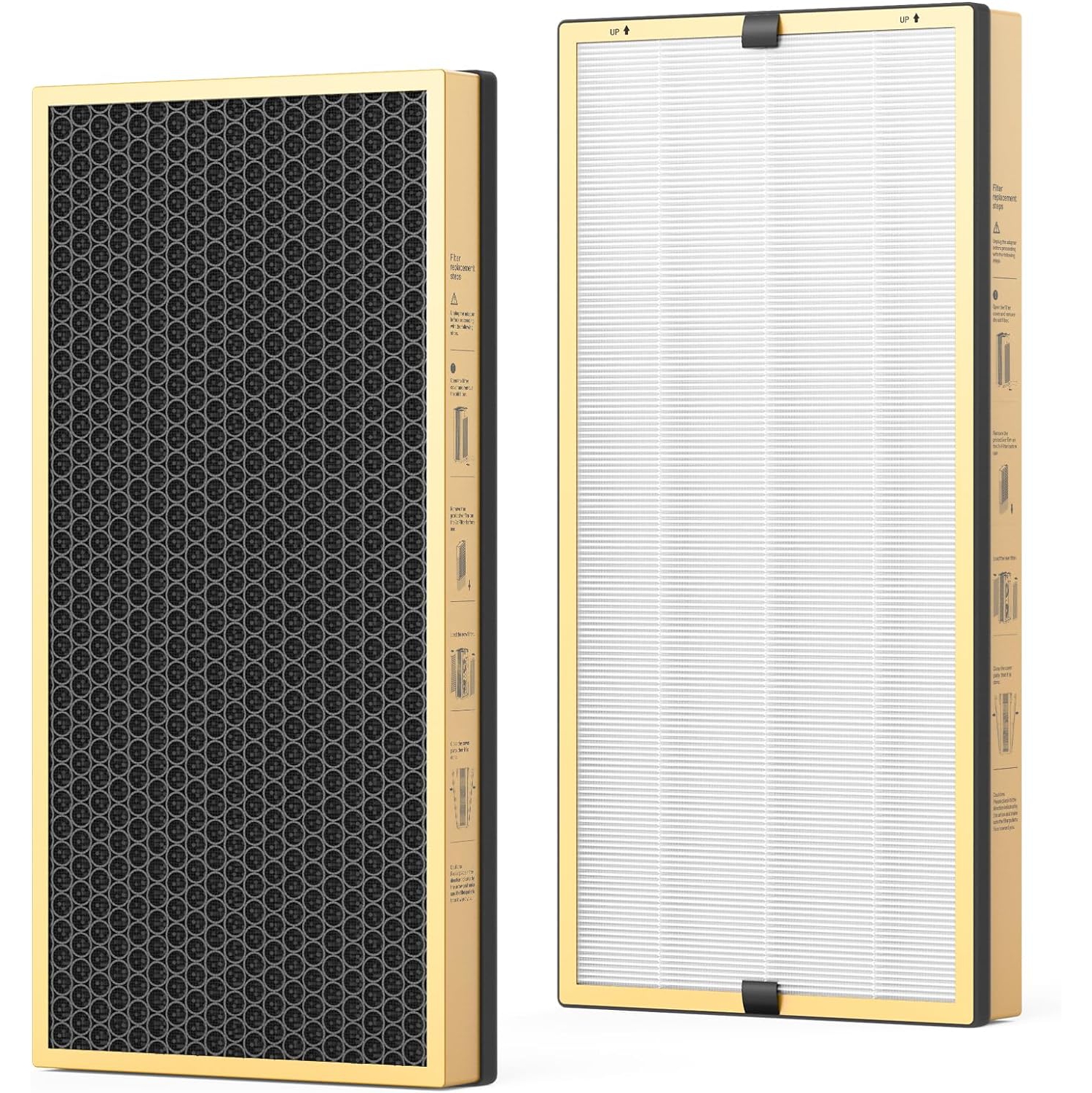 Jafända Air Purifier VOCs Filter Replacement for JF999 Air Purifier, 3-in-1 True HEPA Filter, Activated Carbon, Granular SP-Permanganate, Remove