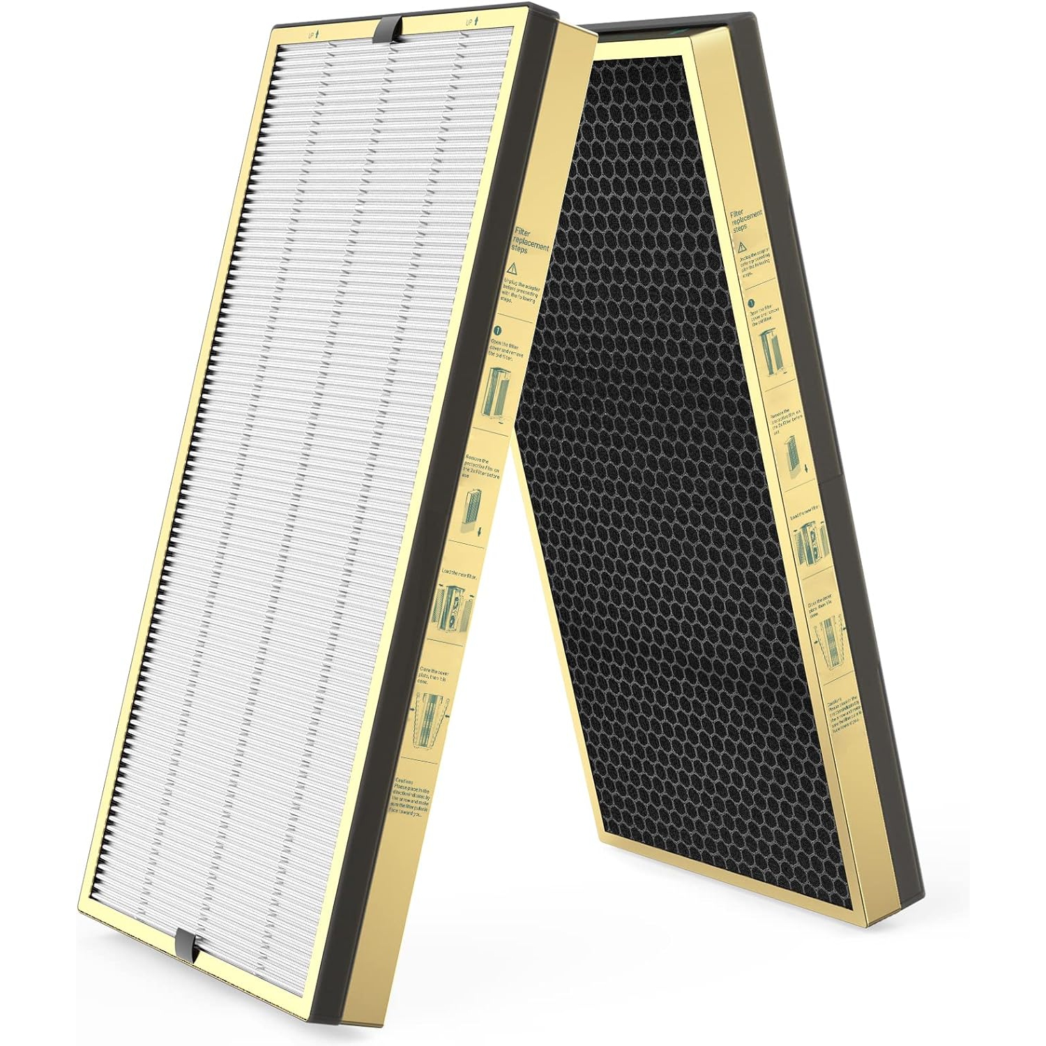 Jafända JF999 Replacement Filter, 2 Pack Specialized Odor Filters, 3.74 lb Modified Activated Carbon, Remove Ammonia, Amine，Mercaptan Odor, Pet Odor,