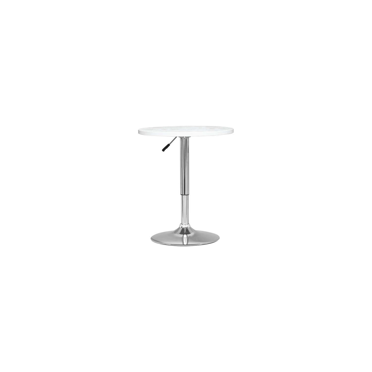 Contemporary Round Bar Table - White