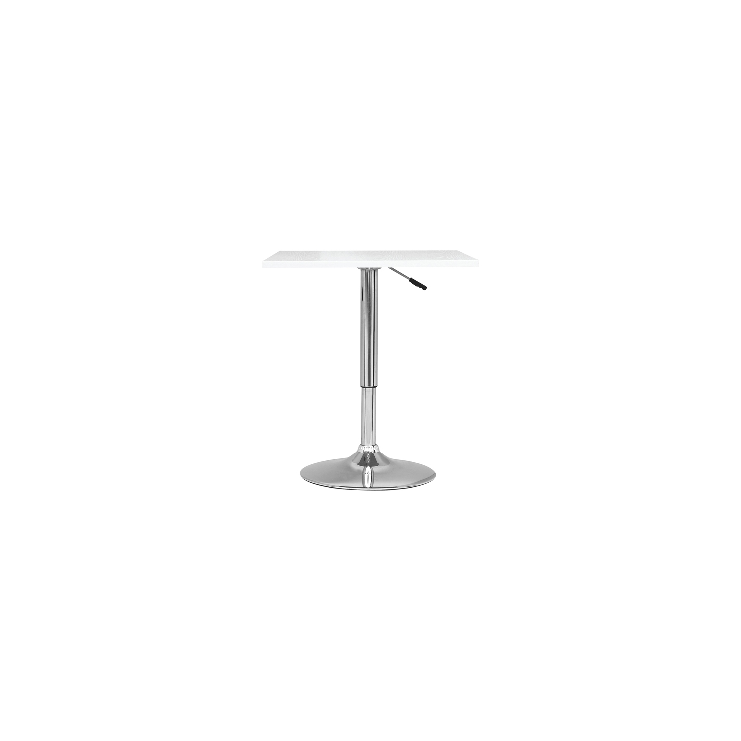 Contemporary Square Bar Table - White
