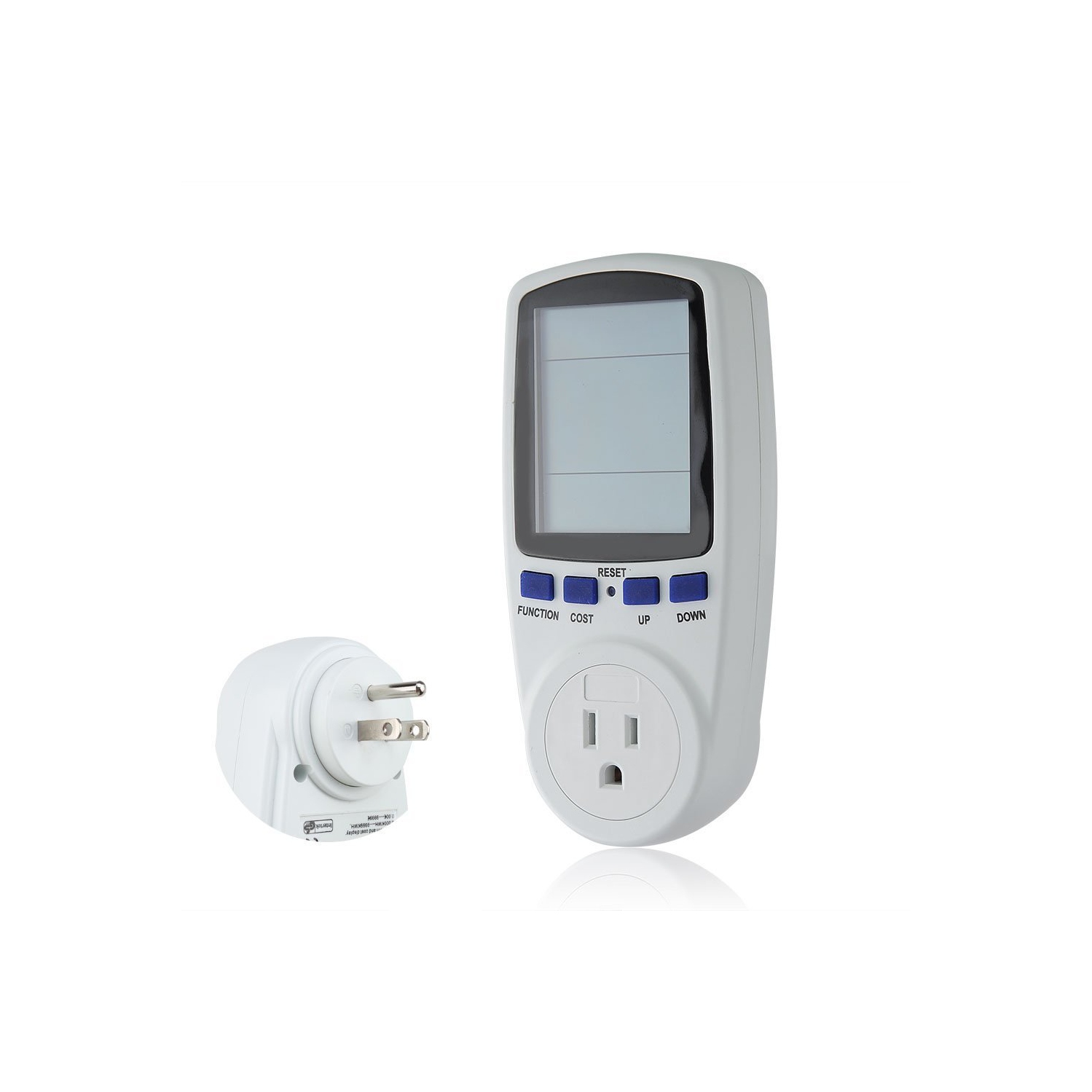 Compteur de puissance à brancher Stanz moniteur de tension en watts ampèremètre avec moniteur de consommation d'électricité Max 15 A 1800 W