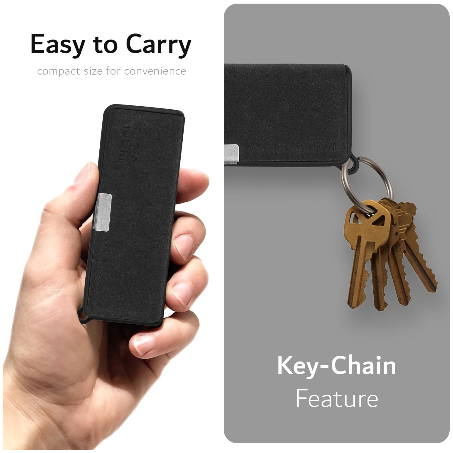 Étui de voyage en cuir de TUDIA compatible avec KardiaMobile 6 L -