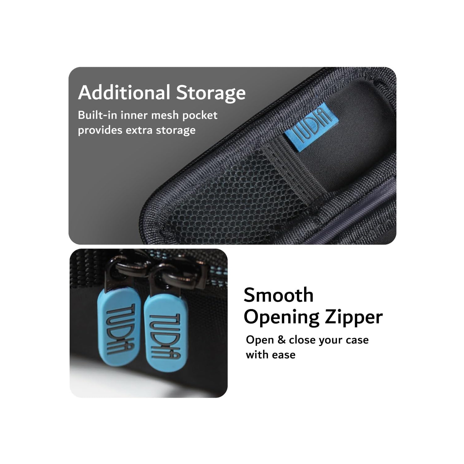 Étui de voyage rigide complet de TUDIA compatible avec les moniteurs d'ECG Kardia Mobile/Kardia 6&nbsp;L