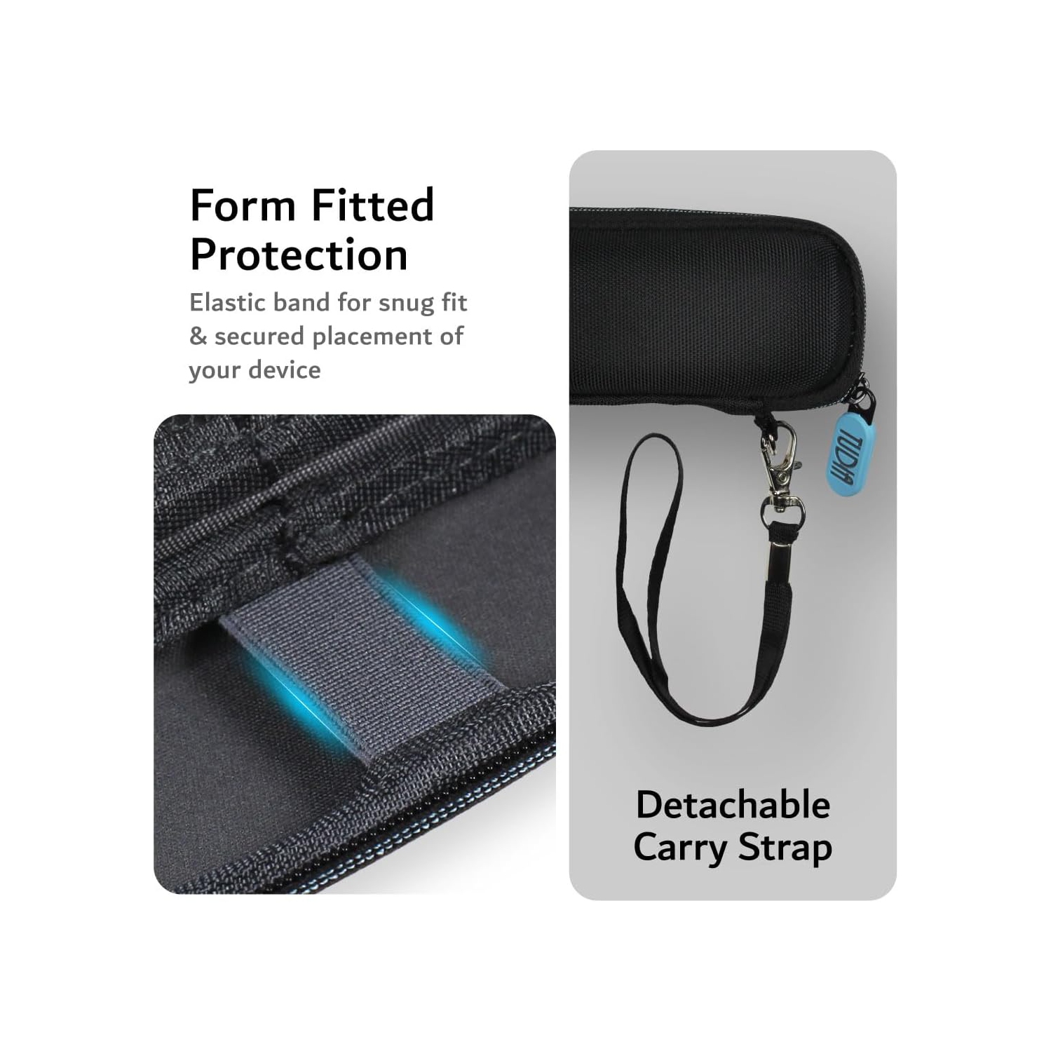 Étui de voyage rigide complet de TUDIA compatible avec les moniteurs d'ECG Kardia Mobile/Kardia 6&nbsp;L