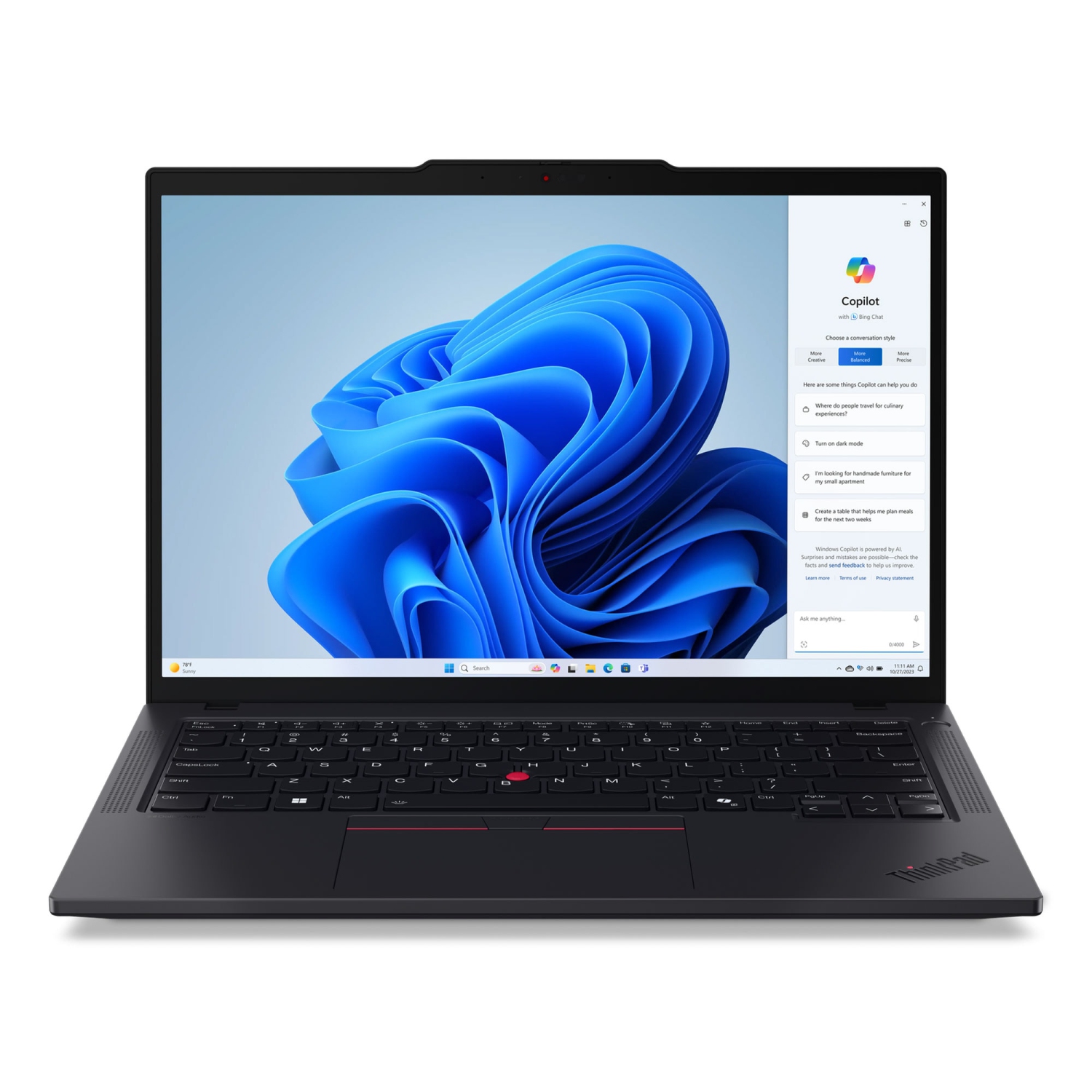 Lenovo ThinkPad T14 Gen 5 AMD Laptop, 14" IPS 60Hz, Ryzen 5 PRO 8540U Processor, AMD Radeon 740M, 16GB, 512GB SSD