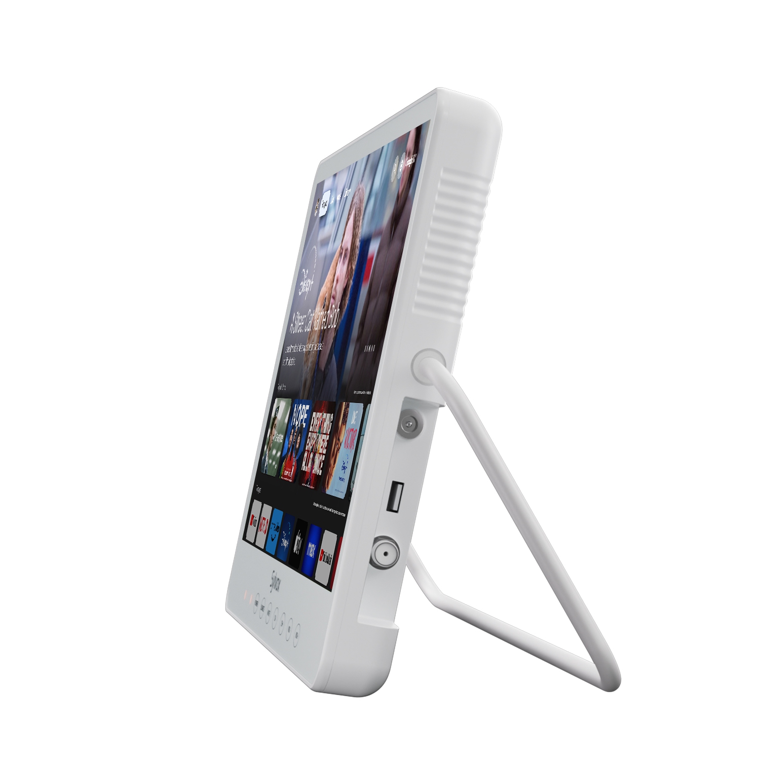 SYLVOX 15.6'' Portable TV, IP66 Waterproof, 1080P Small Smart Television with Premium Sound and Google Assistant Remote | 4.5-6H Battery, 10000mAh