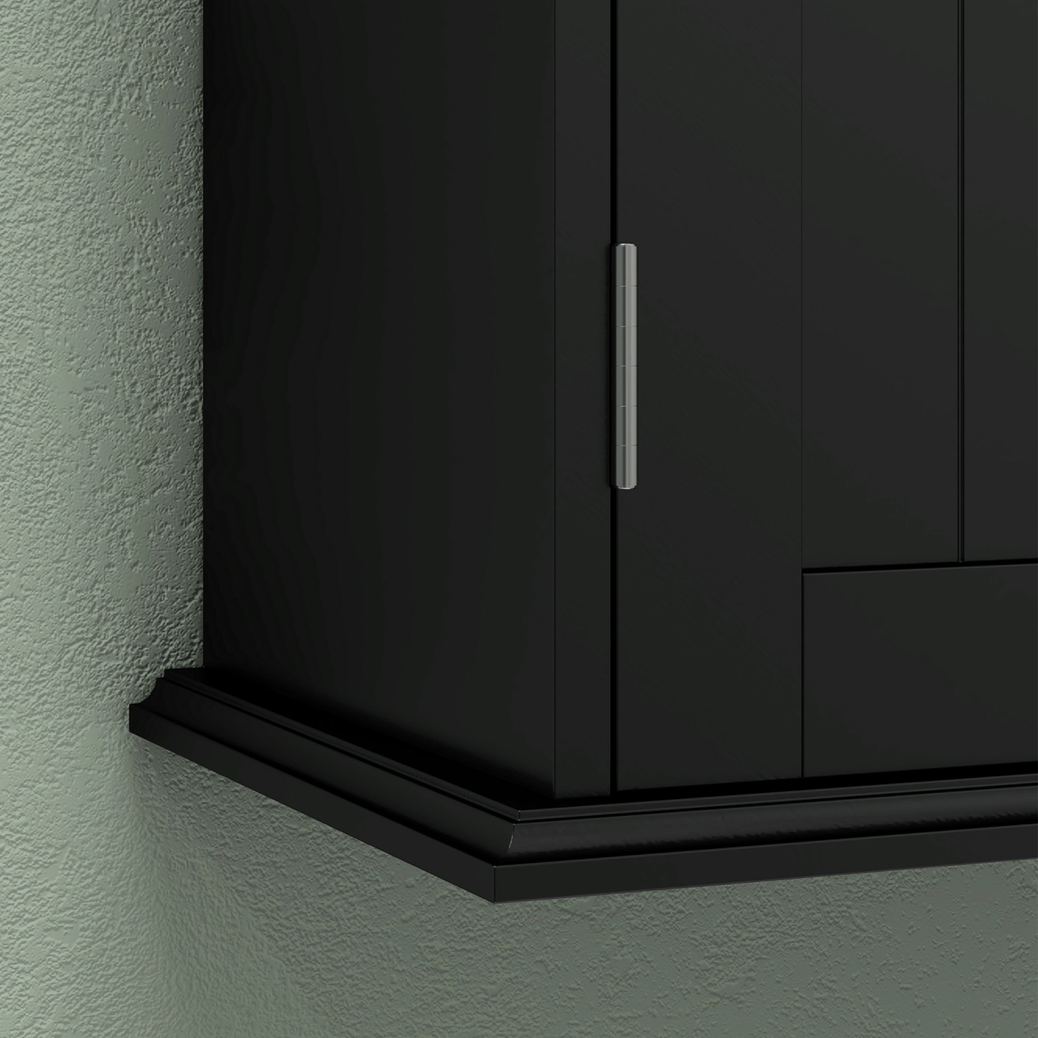 HOMCOM Medicine Cabinet, 3-Tier Bathroom Wall Cabinet with Adjustable Shelf and 2 Doors, Space Saver Bathroom Cabinet Over Toilet, Black