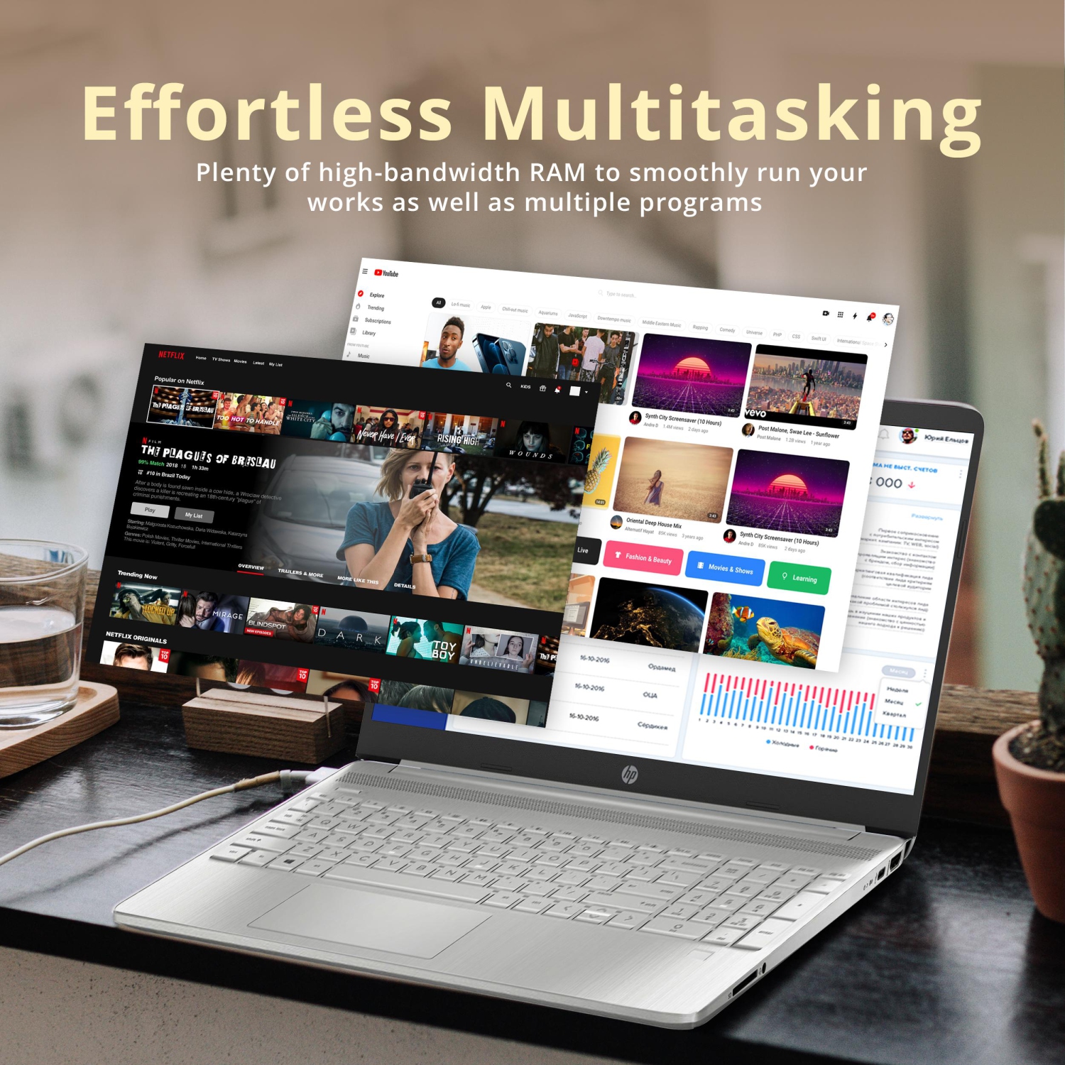 HP 15.6" HD Business Laptop, AMD Ryzen 3-5300U Processor, 2TB SSD, 32GB RAM, AMD Radeon Graphics, 720p HD Camera, Numeric Keypad, Wi-Fi, Windows 11,